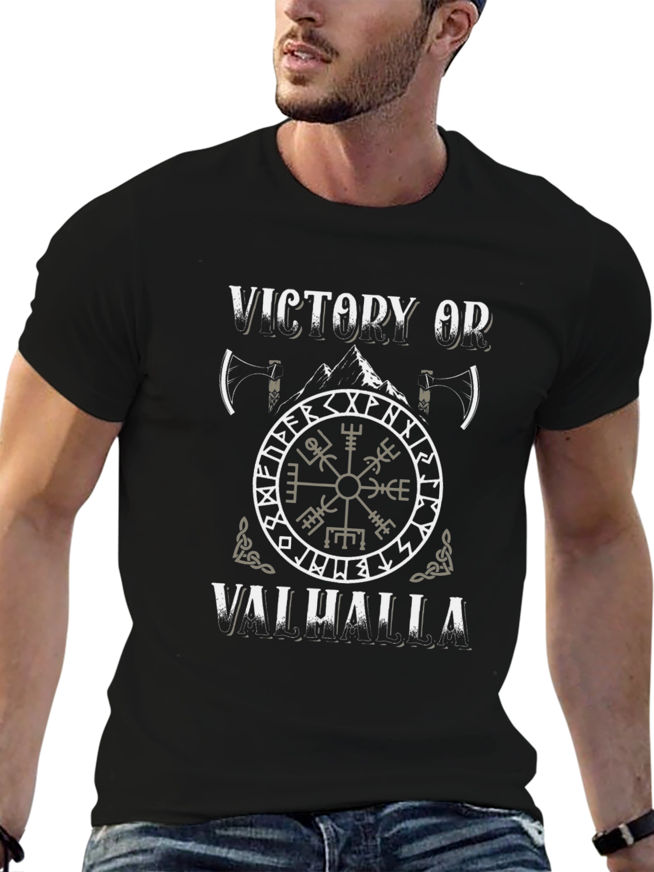 Victory or Valhalla Viking T-Shirt
