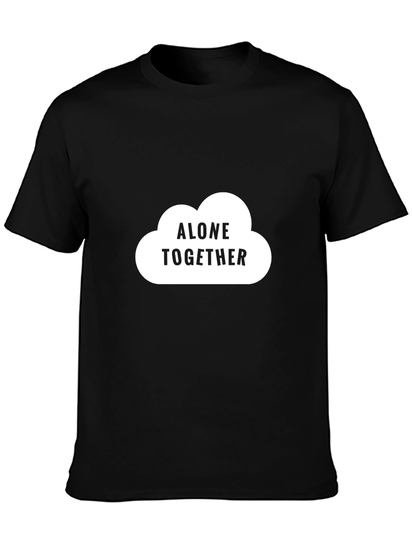 Alone Together Cloud T-Shirt - Black
