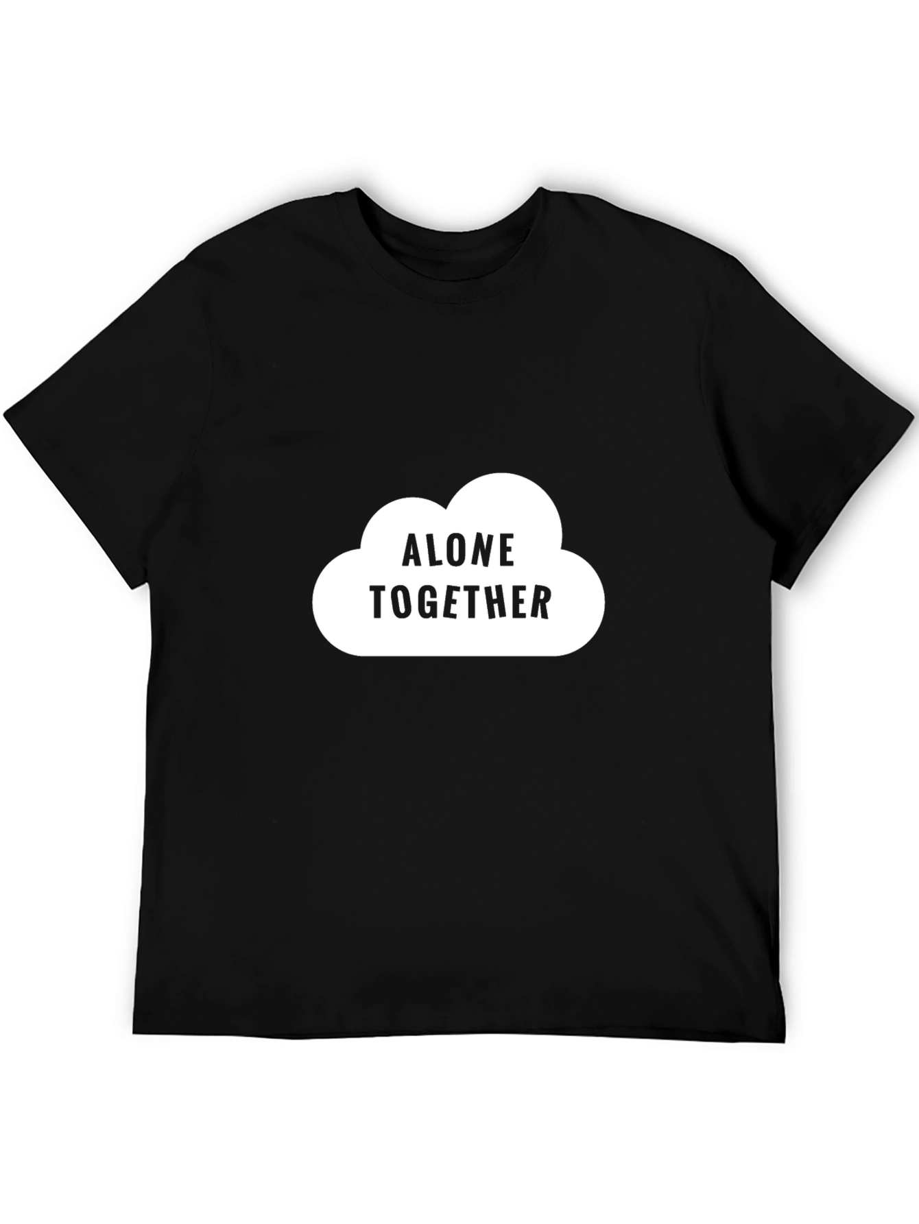 Alone Together Cloud T-Shirt - Black