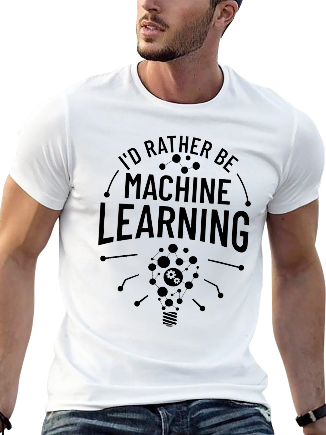 Machine Learning Graphic T-Shirt - Black