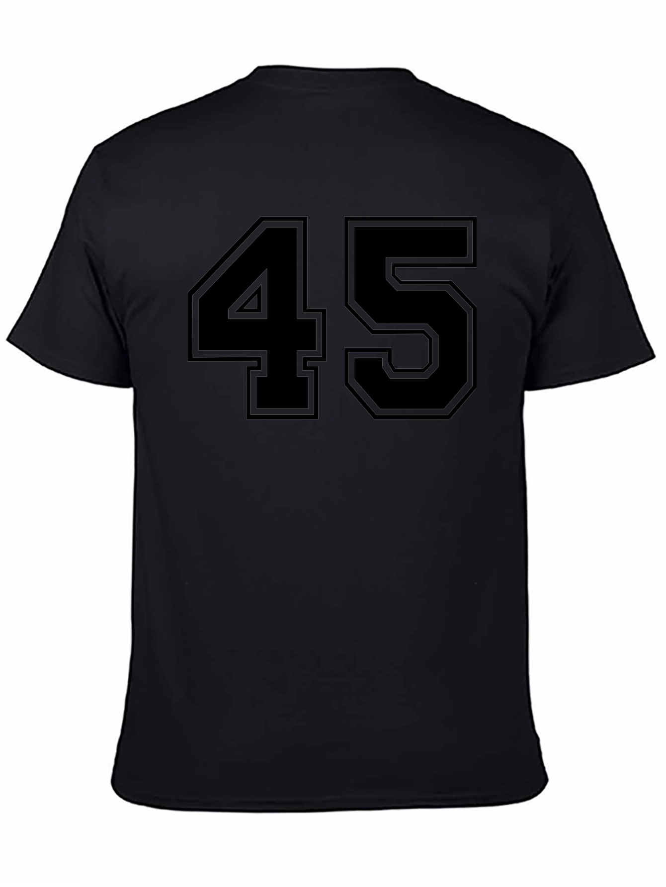 Bold 45 Graphic Tee - Classic Black T-Shirt