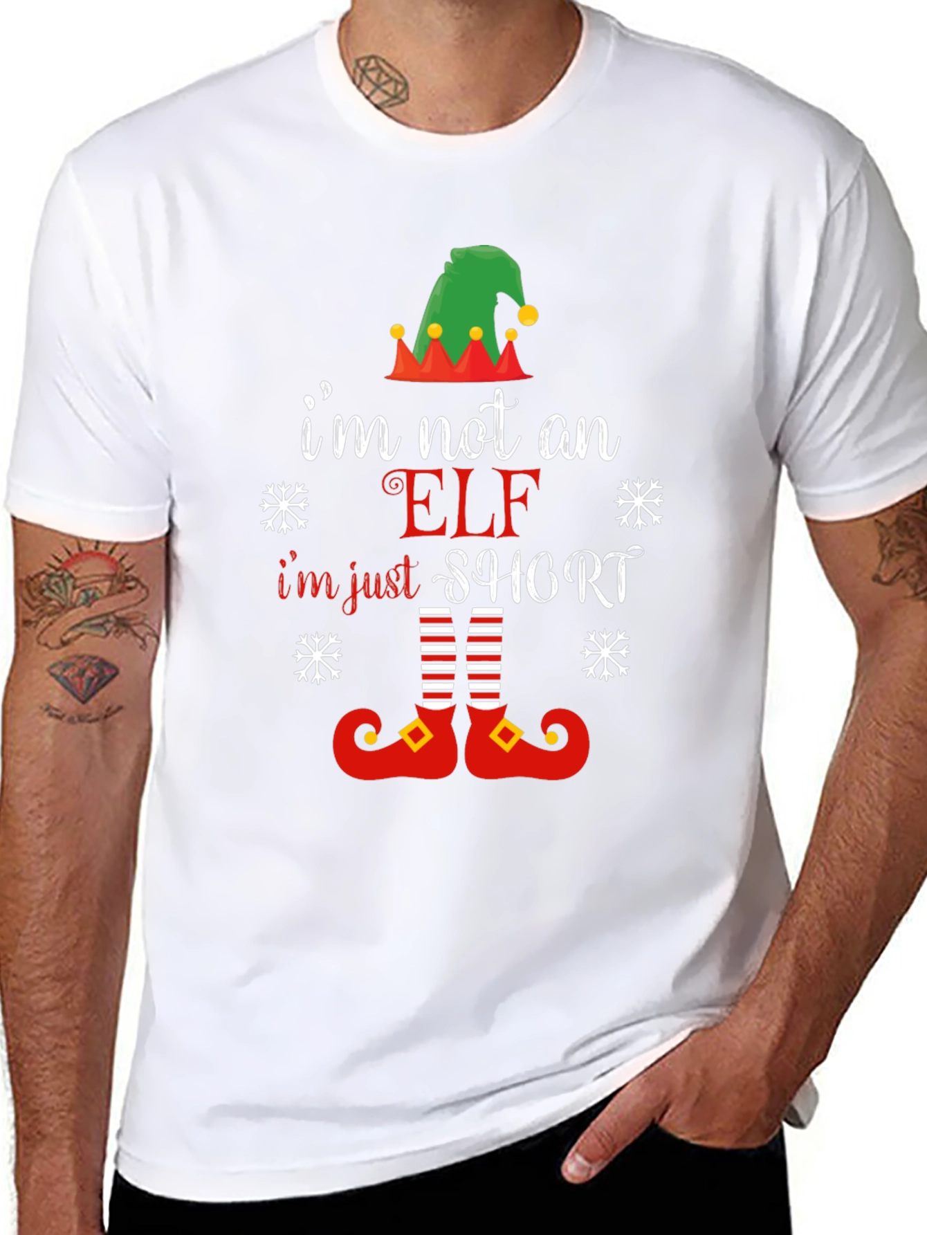 Im Not An Elf Im Just Short T-Shirt