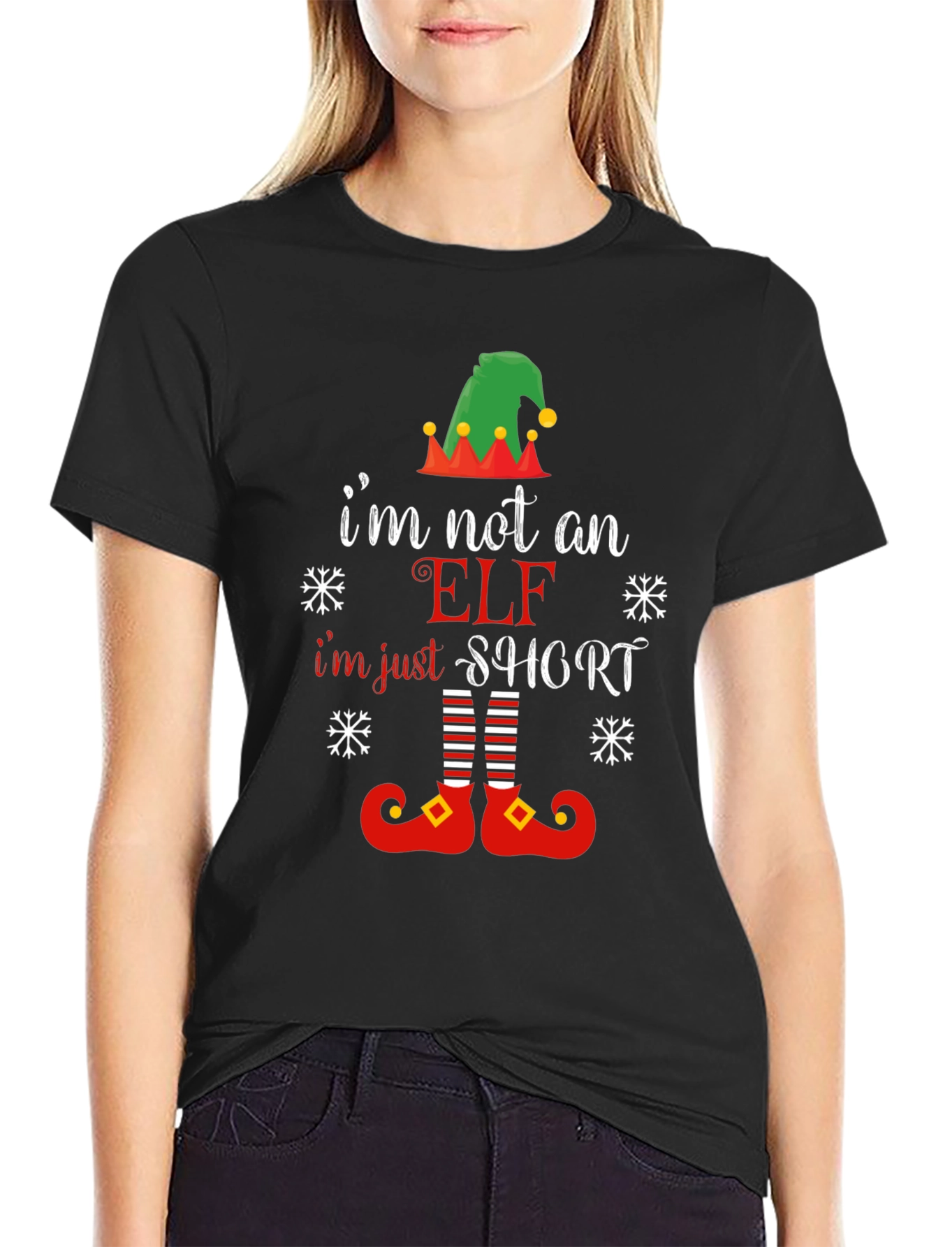 Im Not An Elf Im Just Short T-Shirt
