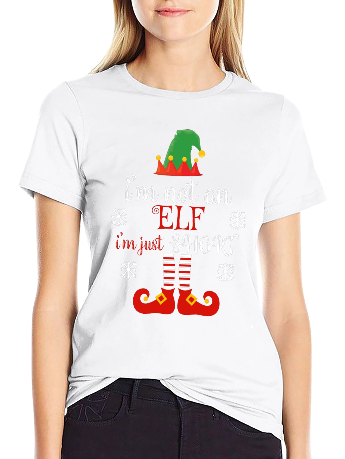 Im Not An Elf Im Just Short T-Shirt