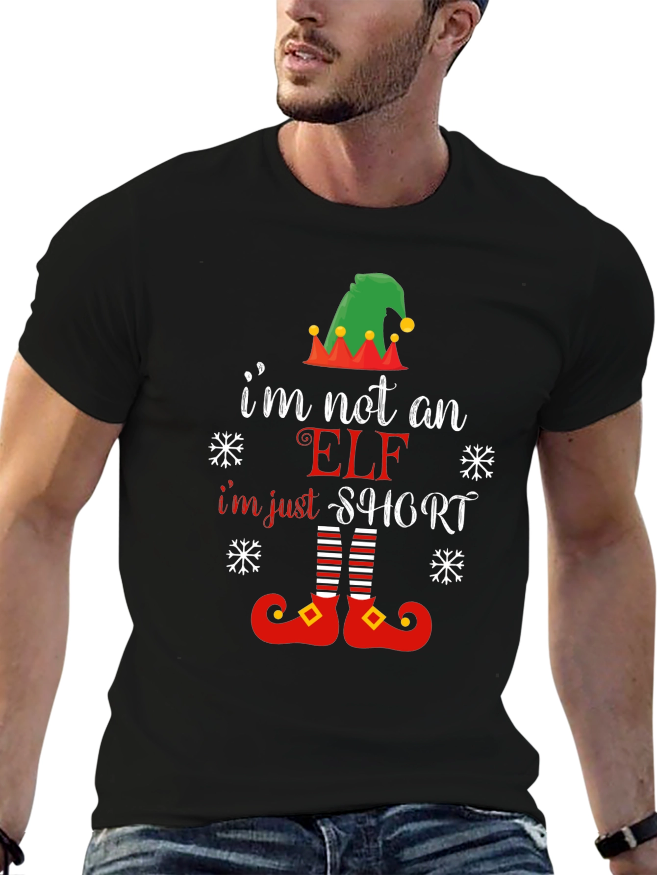 Im Not An Elf Im Just Short T-Shirt