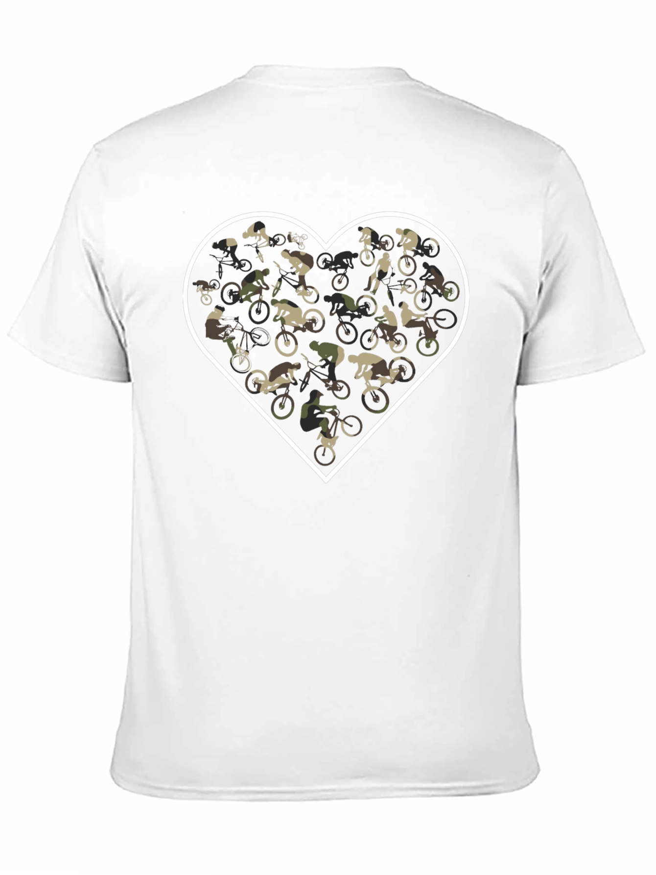 Mountain Bike Heart Graphic T-Shirt