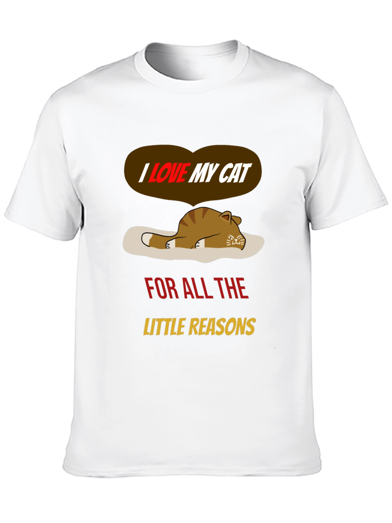 I Love My Cat T-Shirt