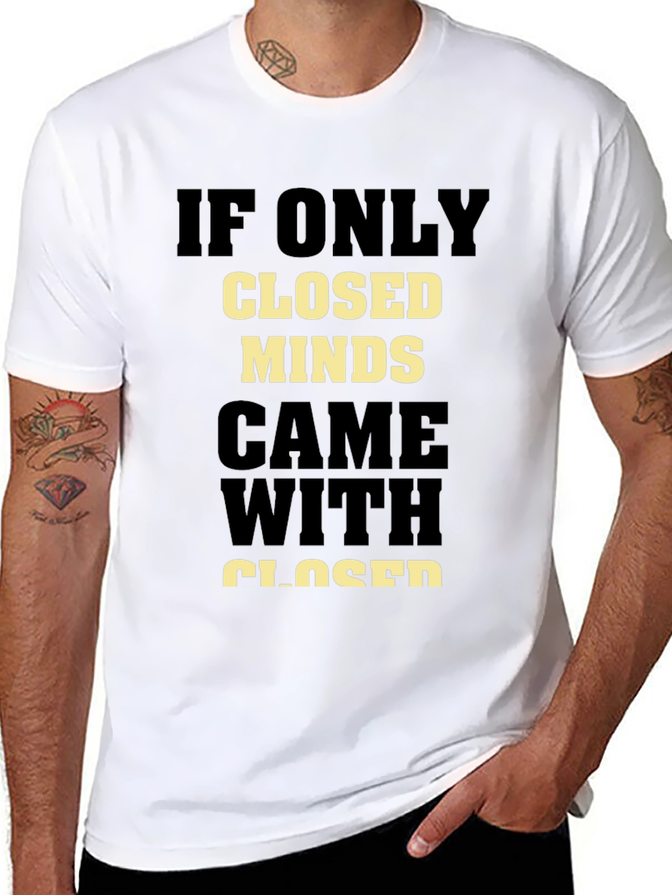 Closed Minds T-Shirt - Open-Minded Statement Tee