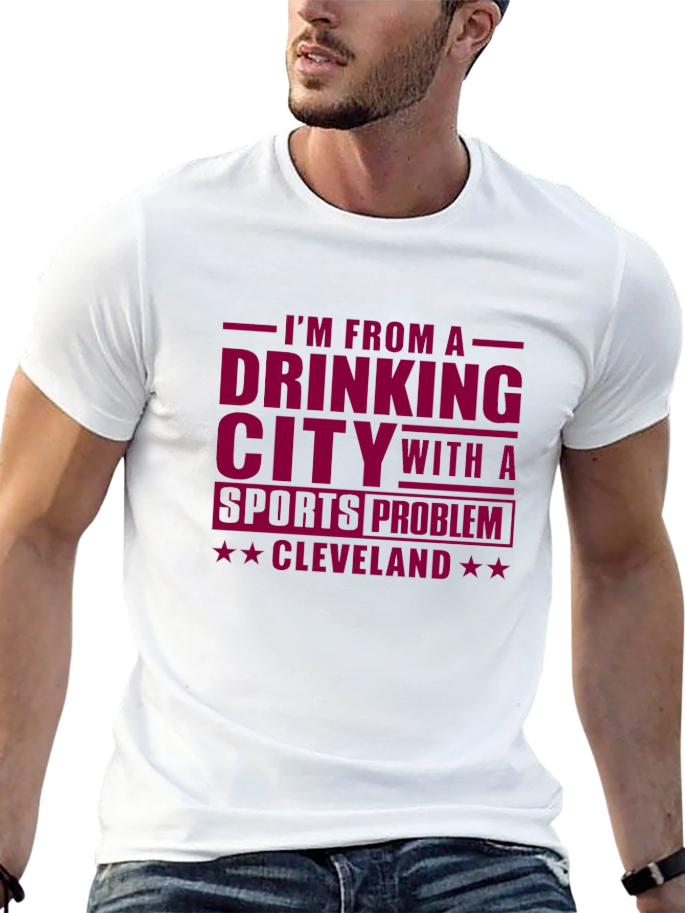 Cleveland Drinking City Sports Problem T-Shirt