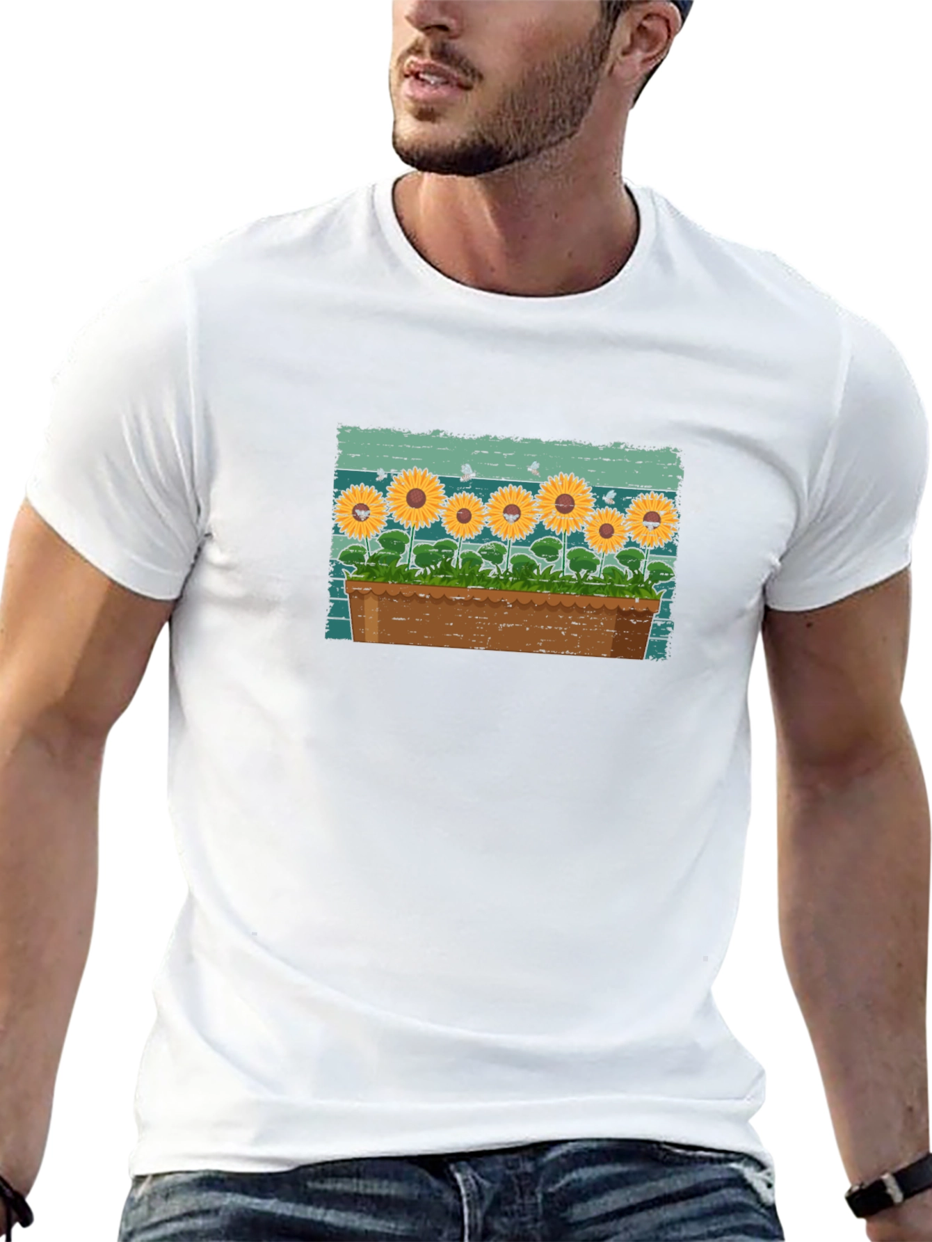 Sunflower Garden T-Shirt - Unique Graphic Tee