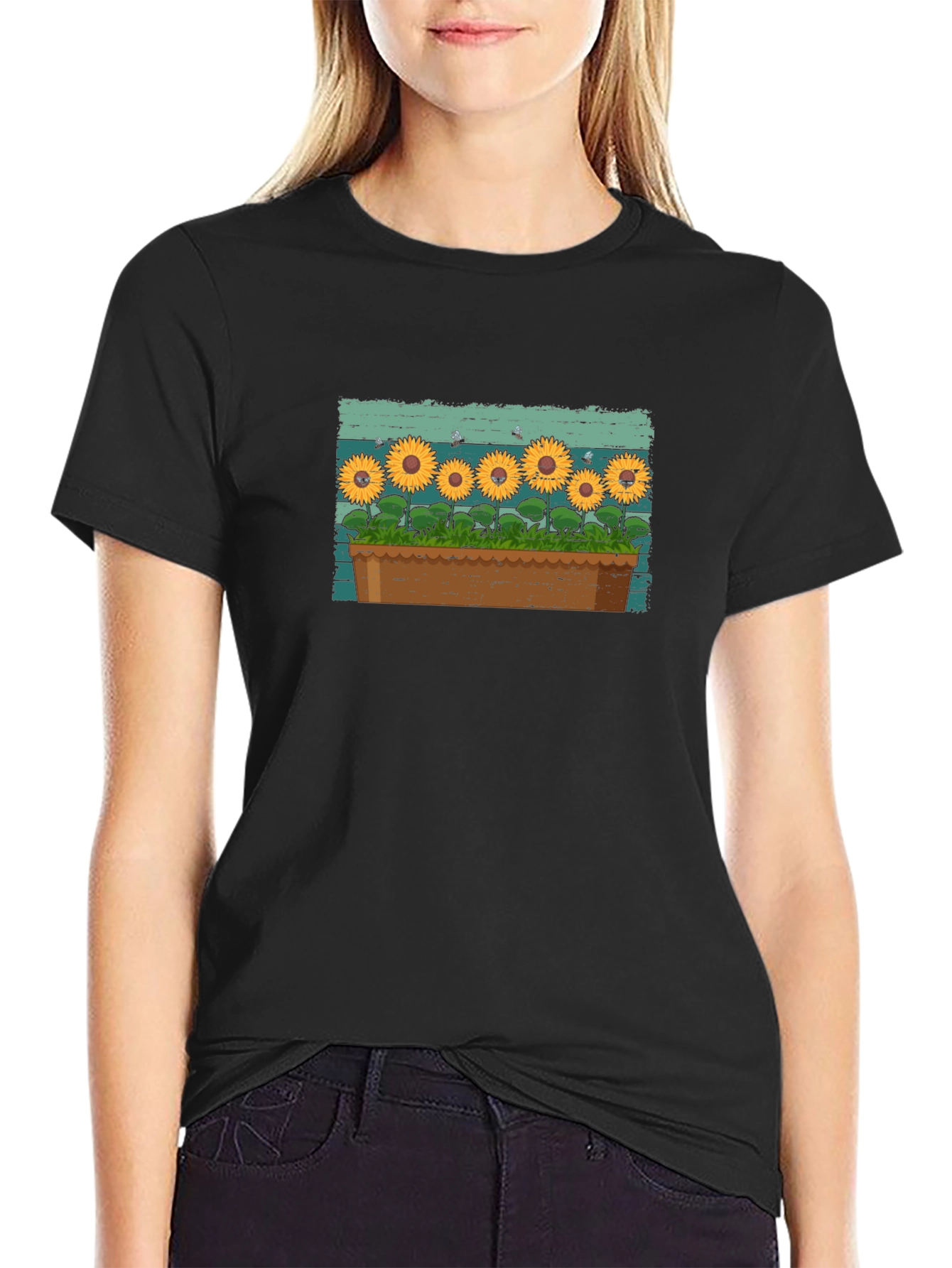 Sunflower Garden T-Shirt - Unique Graphic Tee
