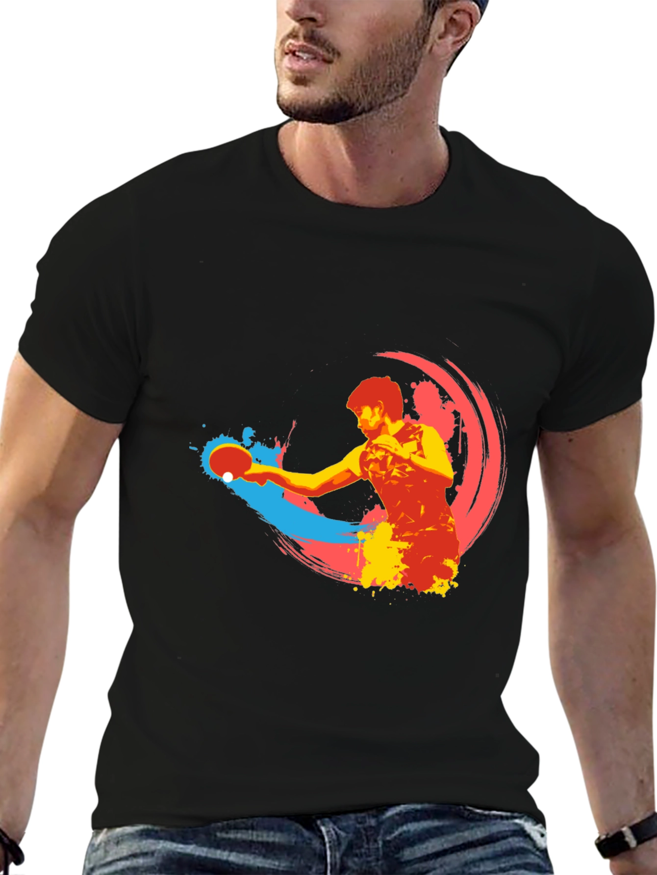 Ping Pong Player Graphic T-Shirt - Stylish & Unique