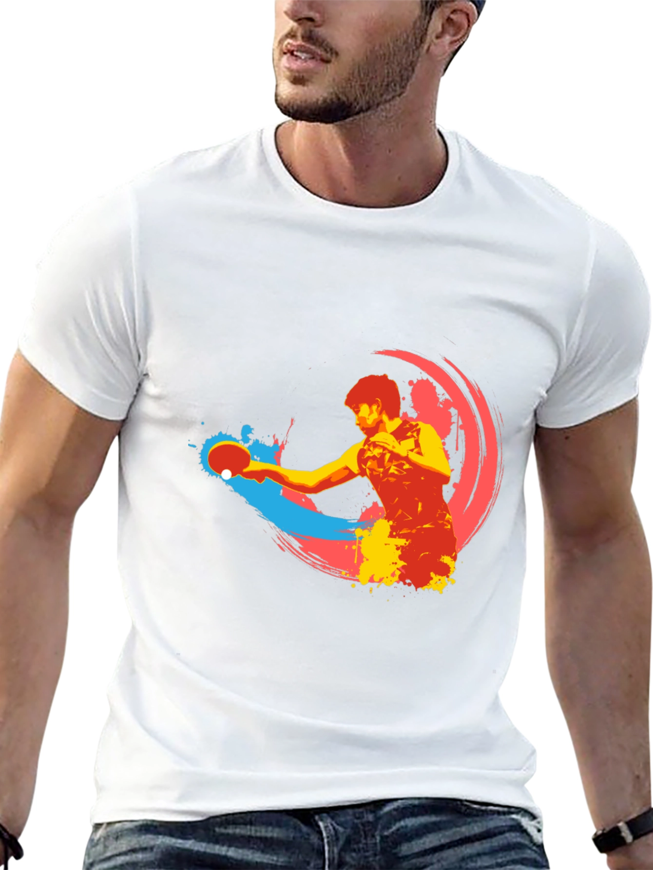 Ping Pong Player Graphic T-Shirt - Stylish & Unique