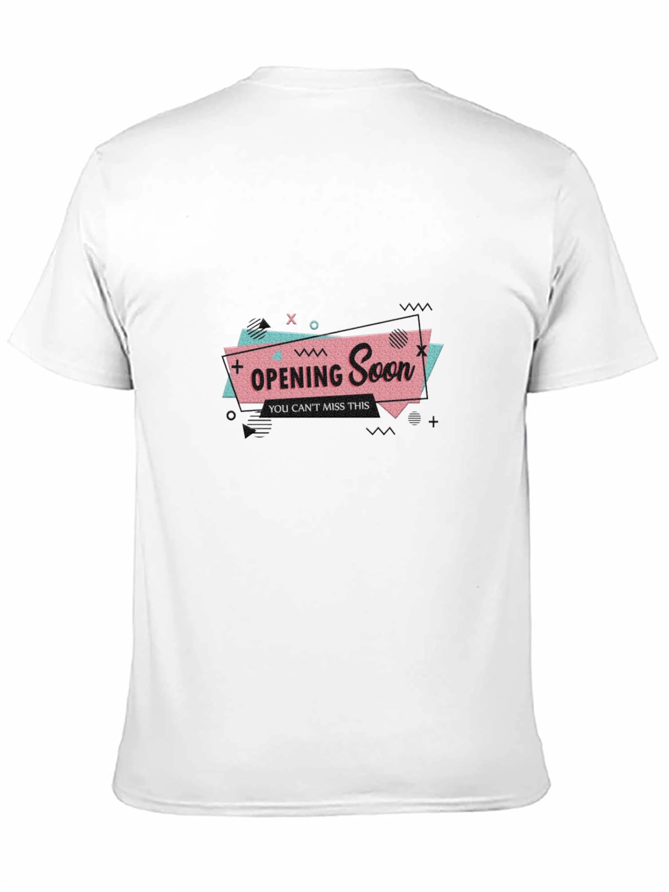 Opening Soon Graphic Tee - Black Cotton T-Shirt