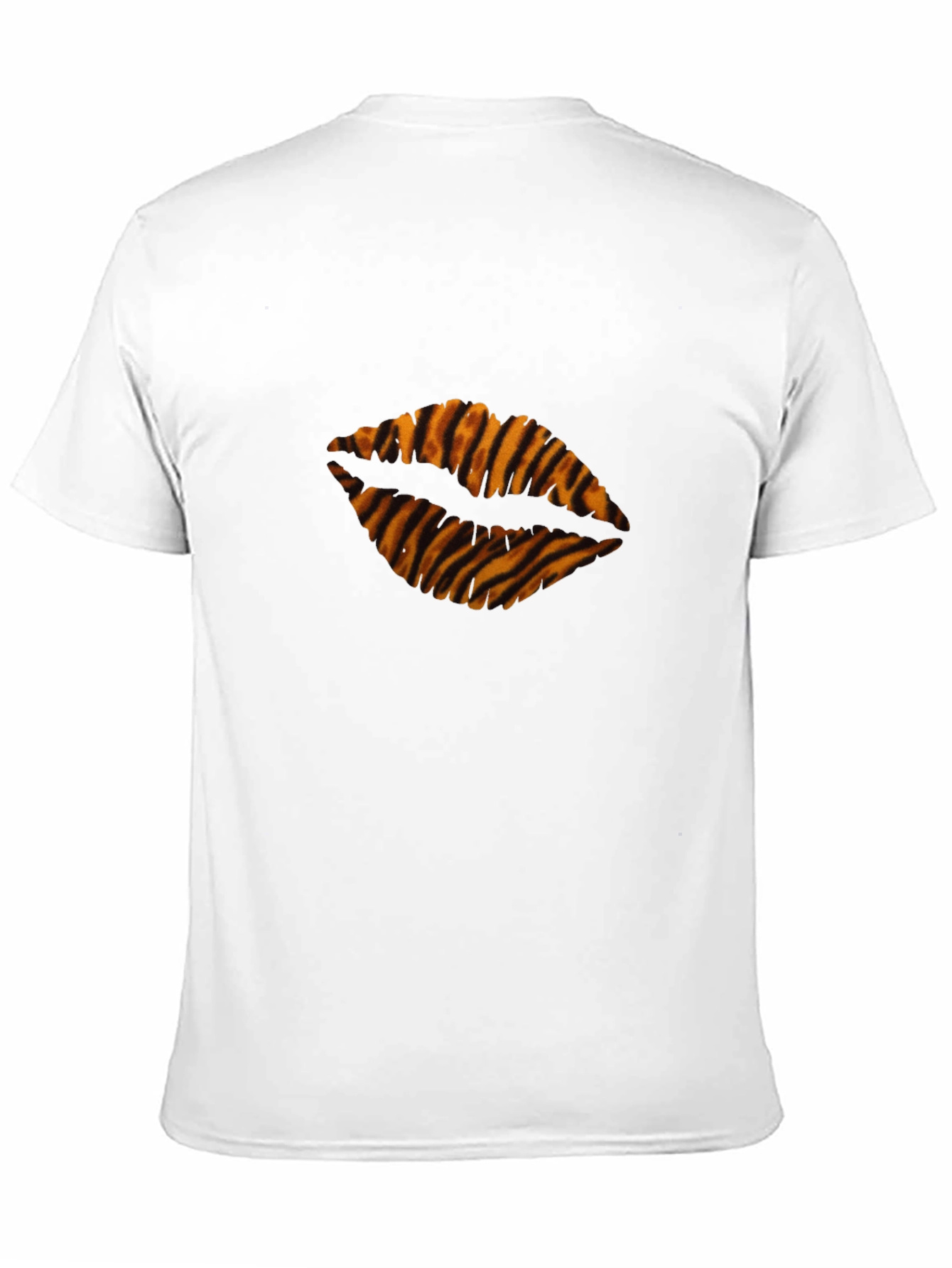 Tiger Stripe Lips Black T-Shirt