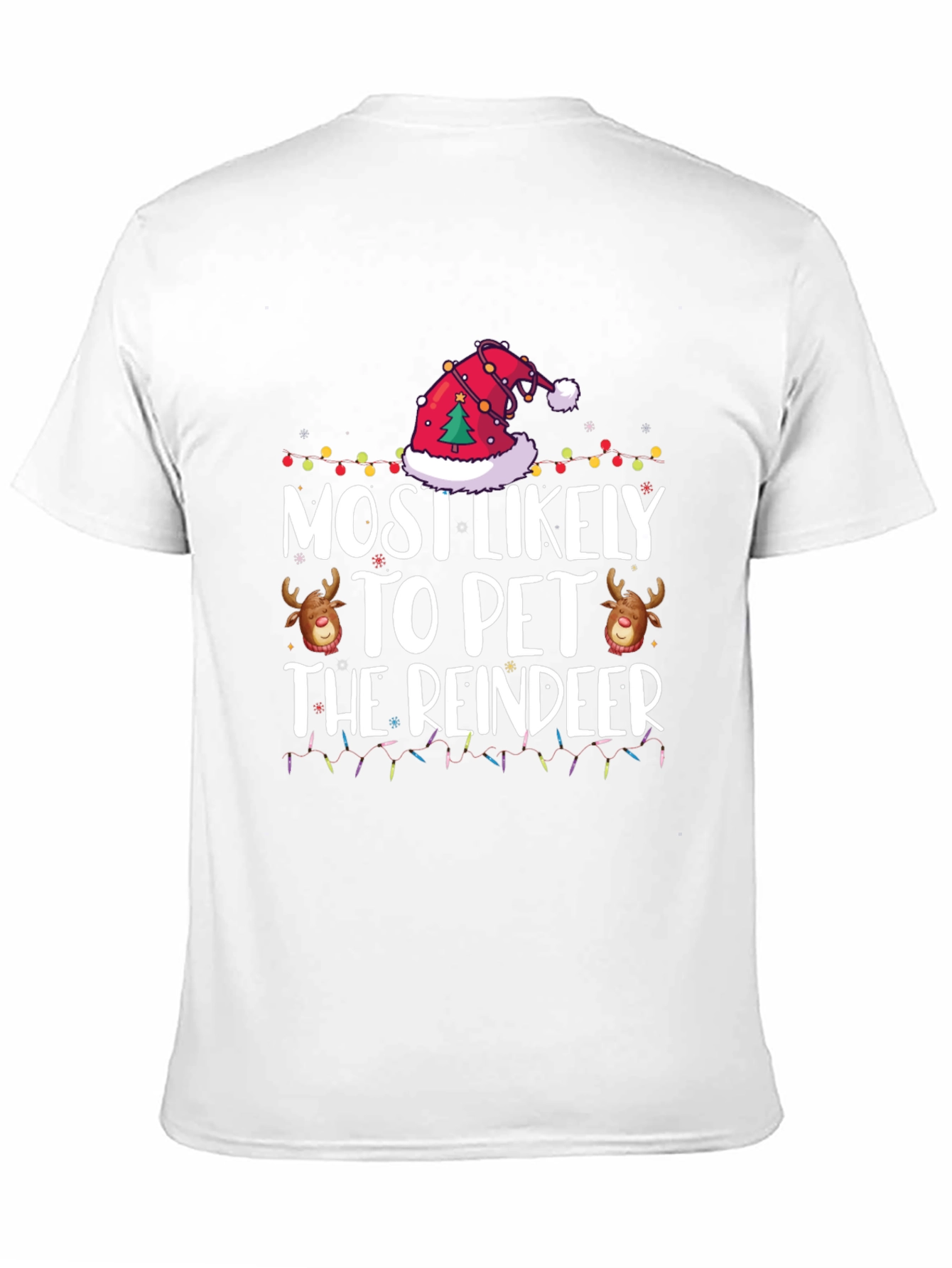 Most Likely to Pet the Reindeer Christmas Tee