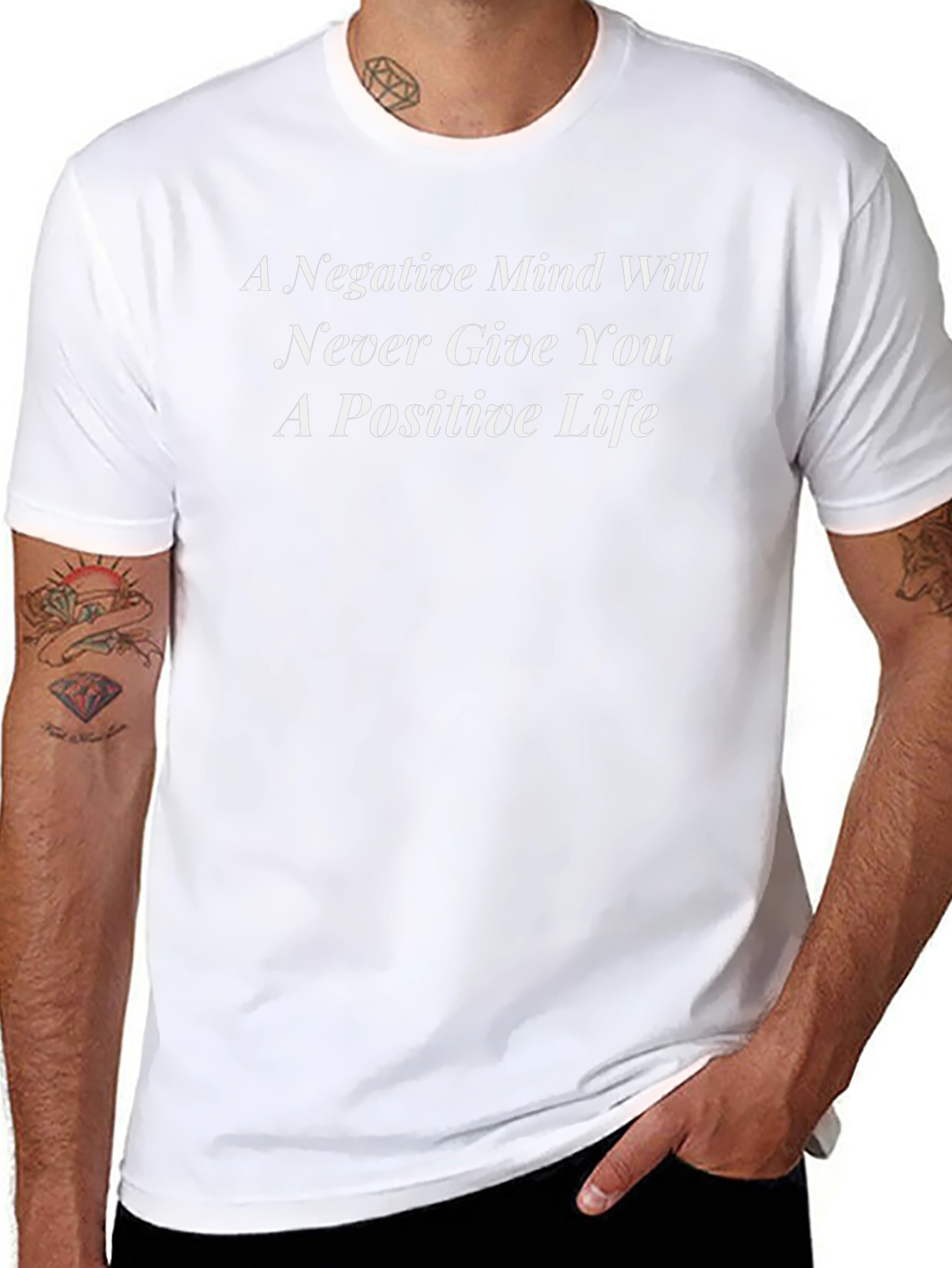 Inspirational Black T-Shirt: Positive Life Message