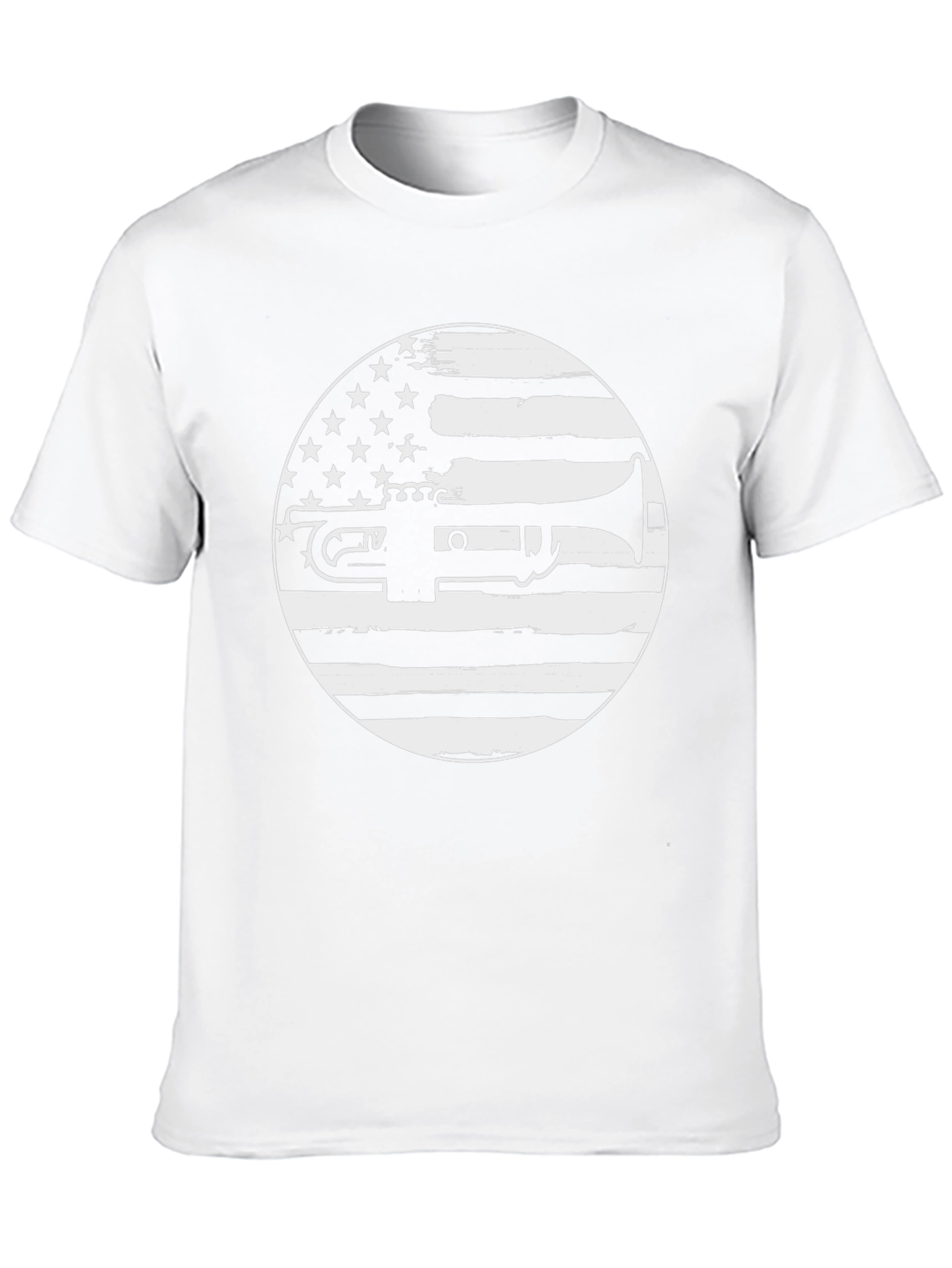American Flag Trumpet Graphic Tee - Music Lover