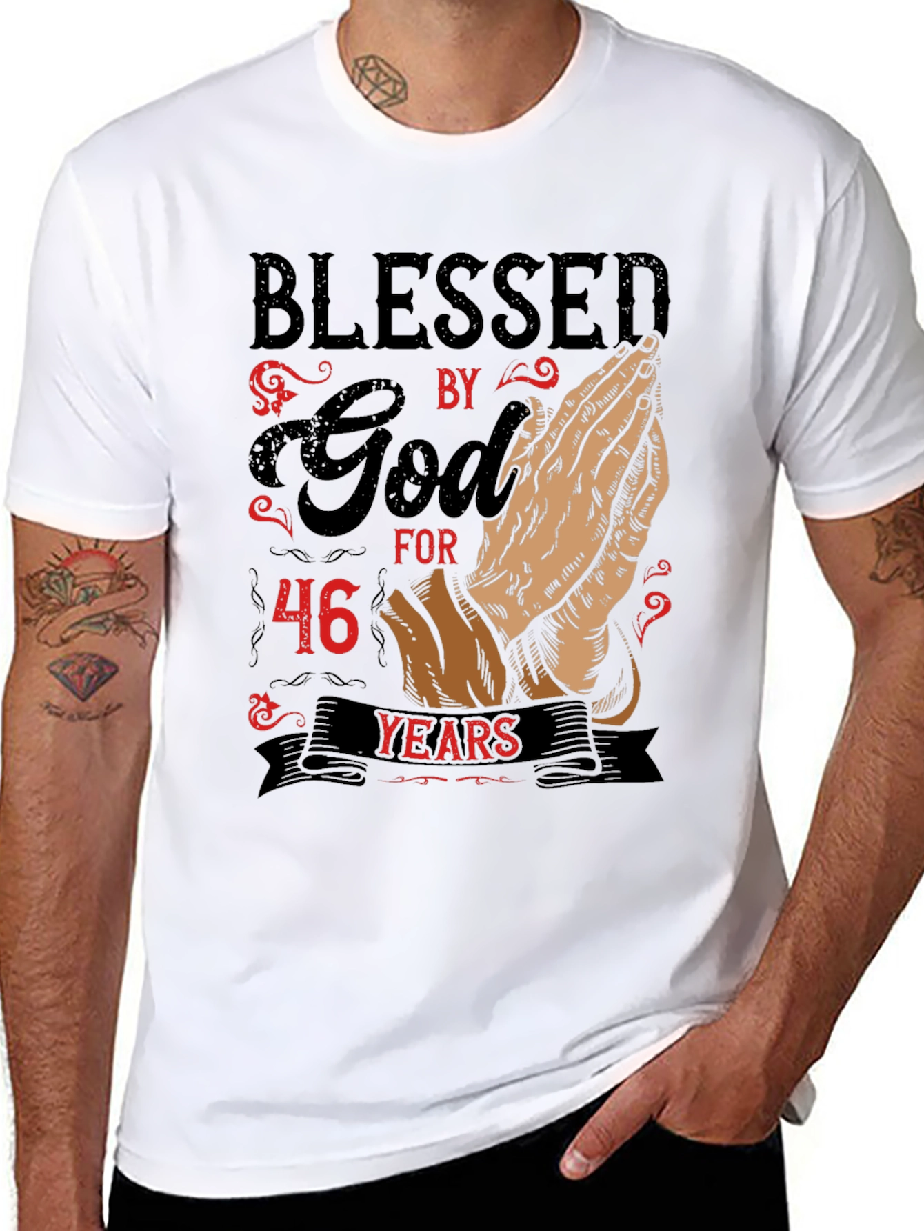 Blessed by God for 46 Years Graphic Tee