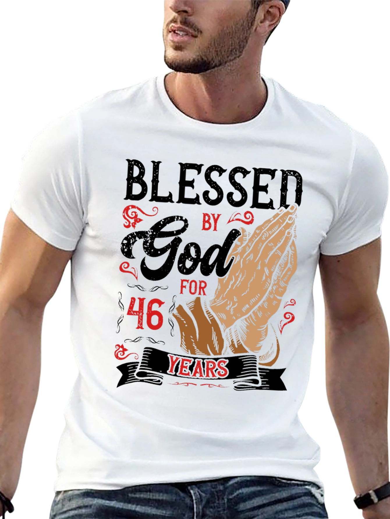 Blessed by God for 46 Years Graphic Tee