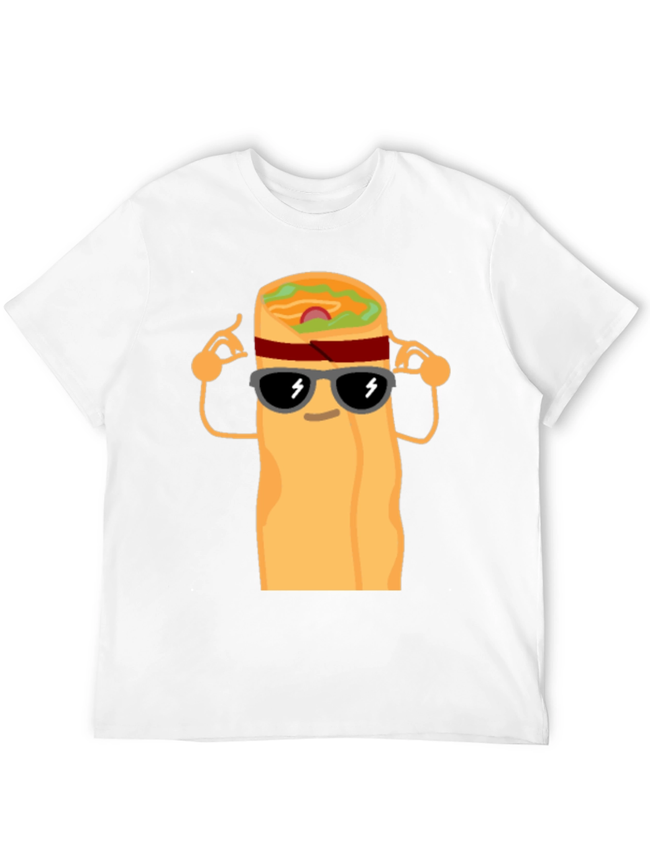 Cool Burrito Graphic T-Shirt - Black