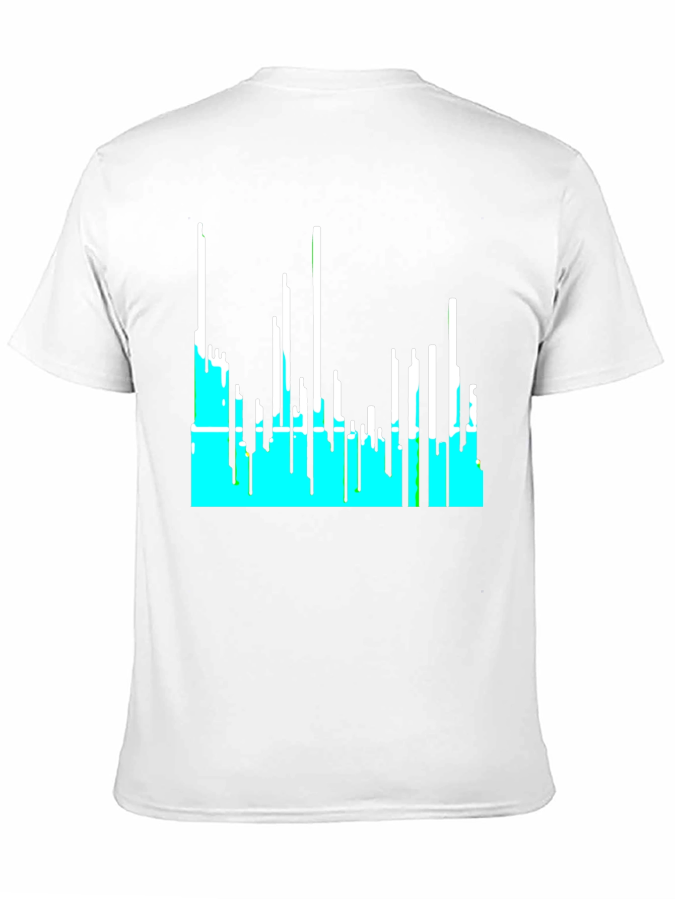 Abstract Cityscape Graphic Tee - Black