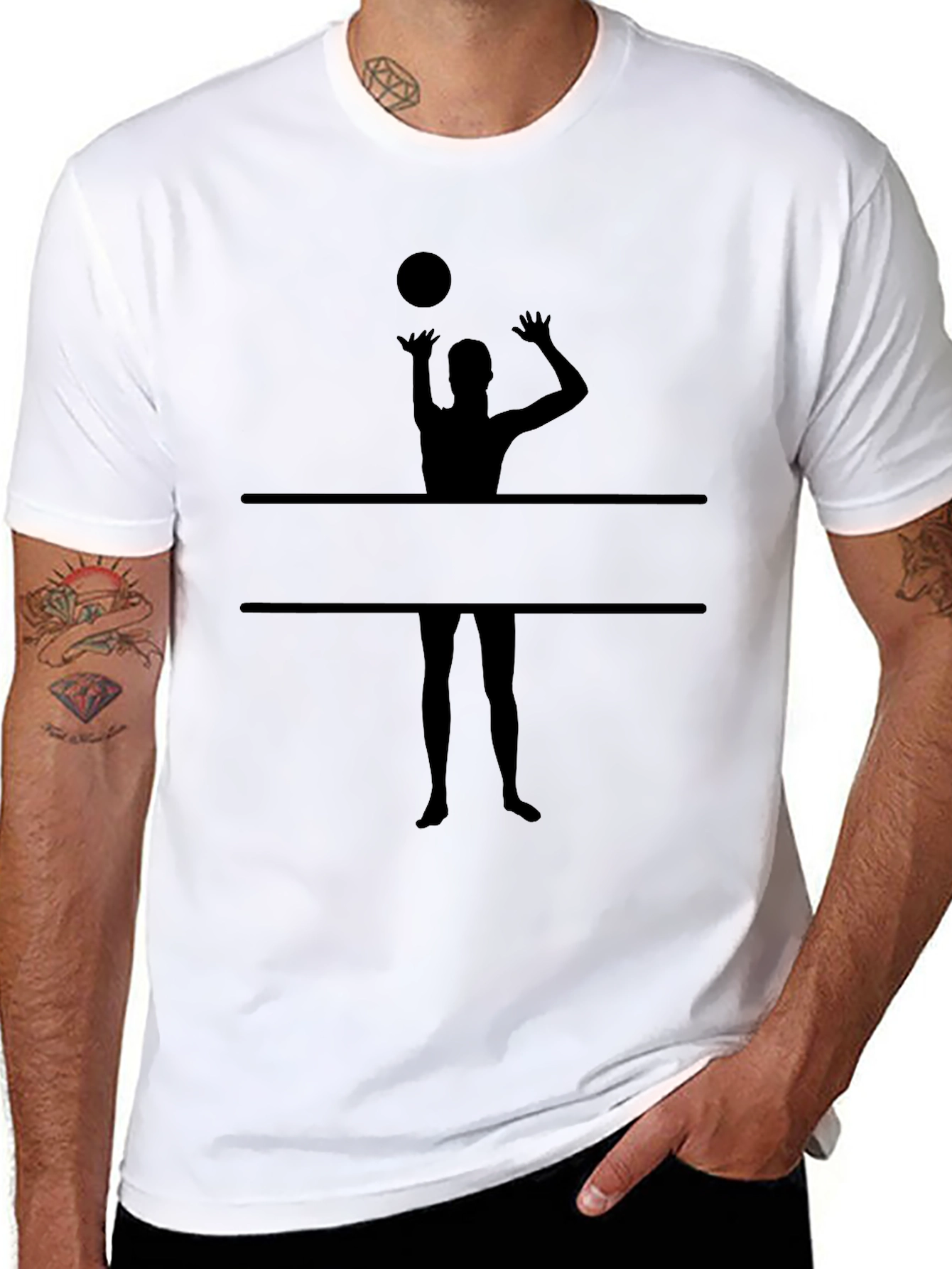 Volleyball Player Graphic Tee