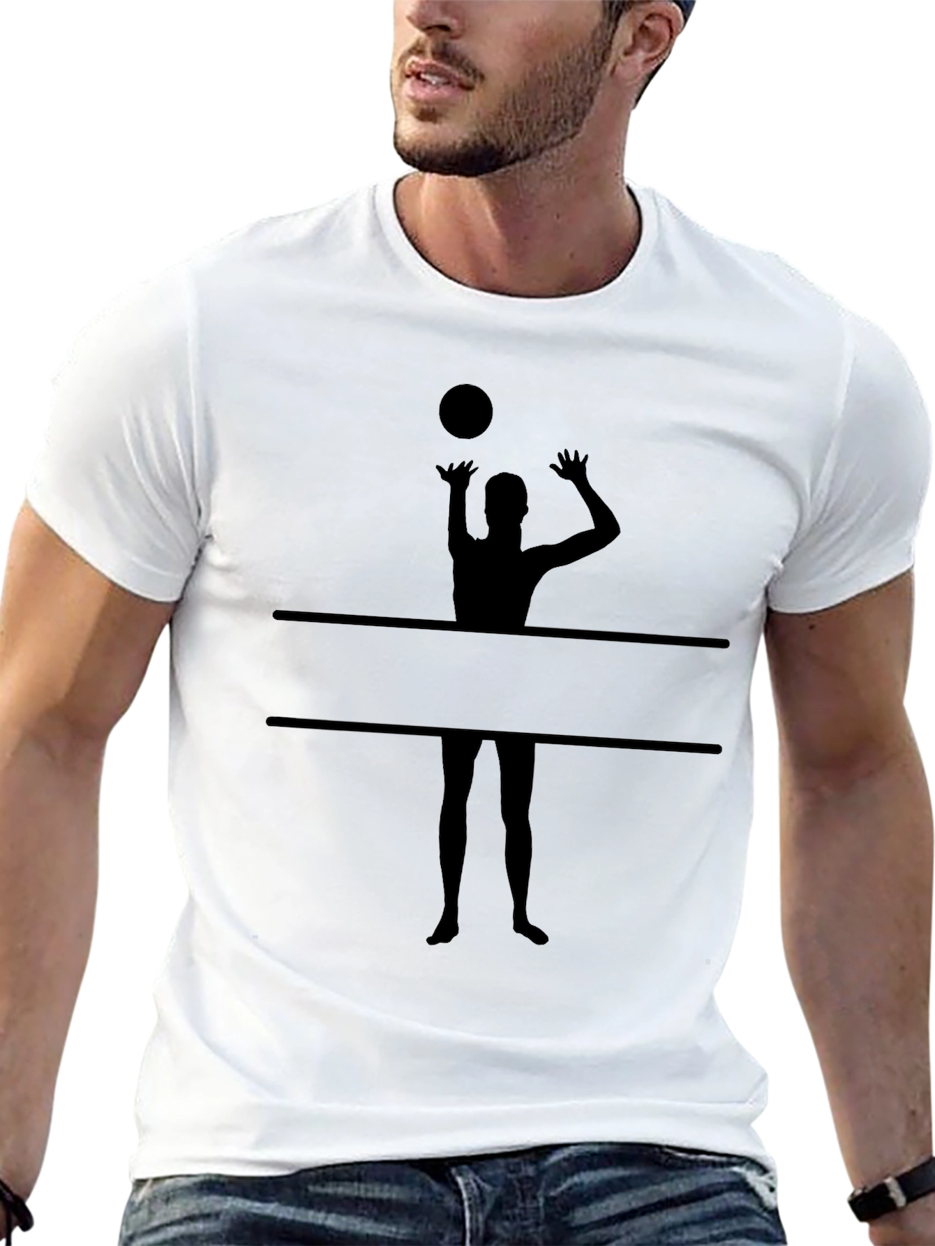 Volleyball Player Graphic Tee