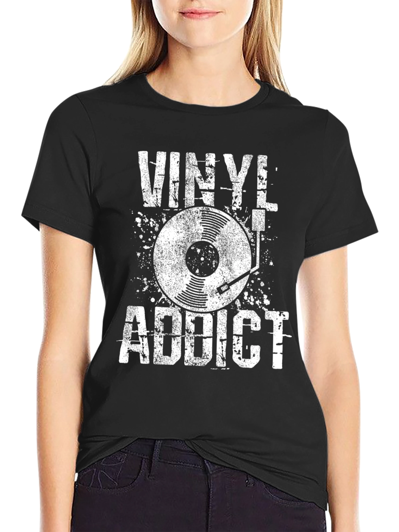 Vinyl Addict T-Shirt - Music Lover Tee