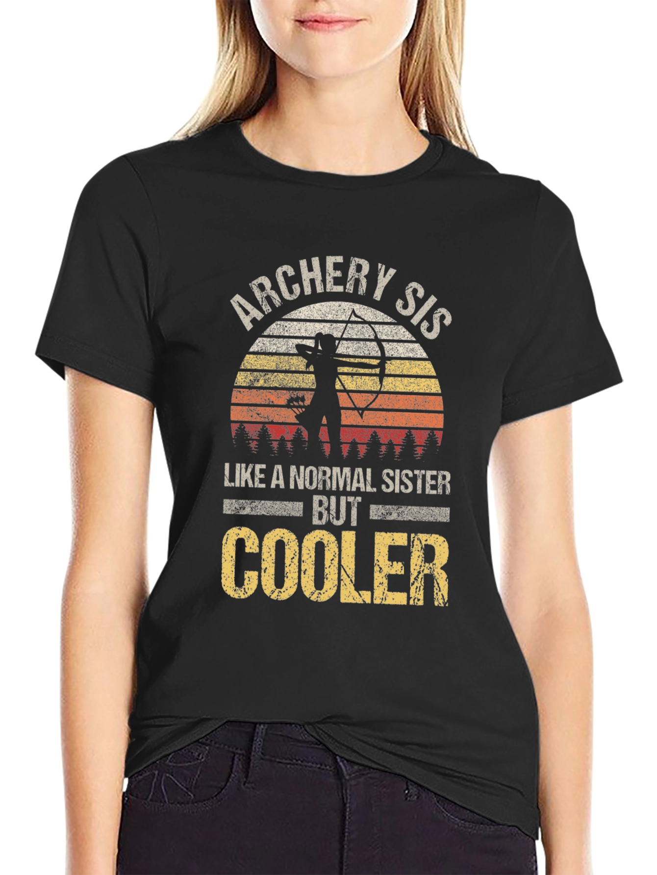 Archery Sister Graphic T-Shirt - Cool Sister Tee