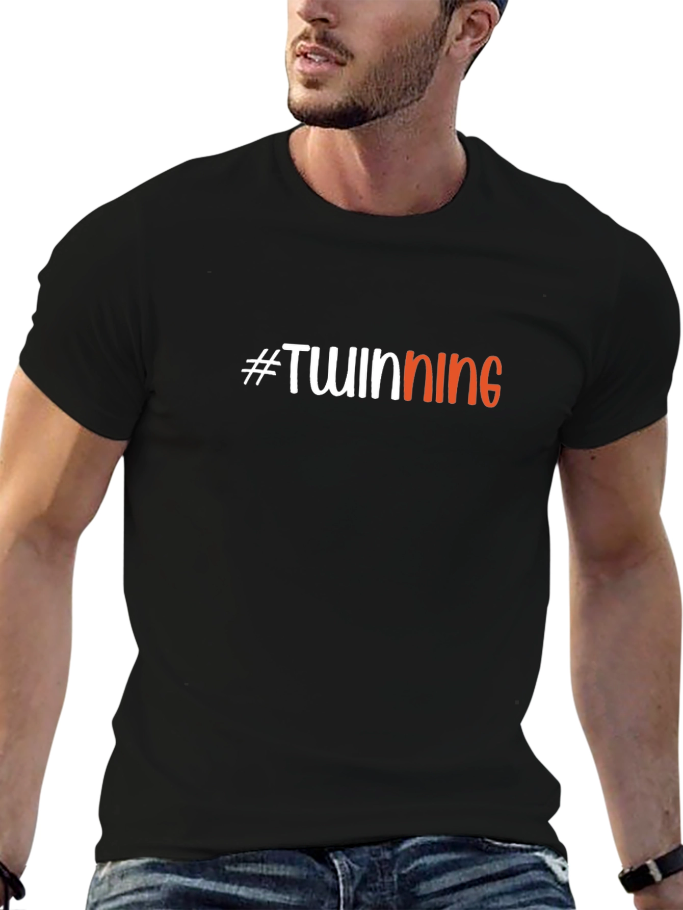 #Twinning Crew Neck T-Shirt