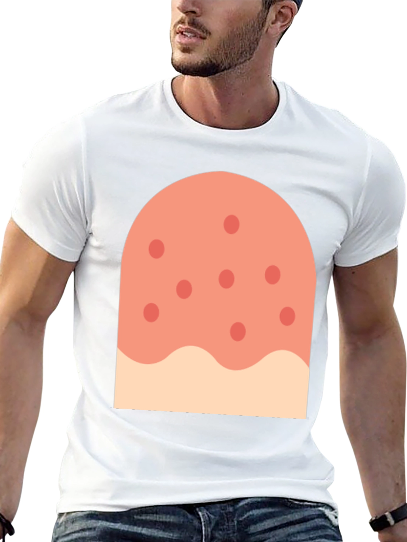 Novelty Pizza Slice Graphic T-Shirt