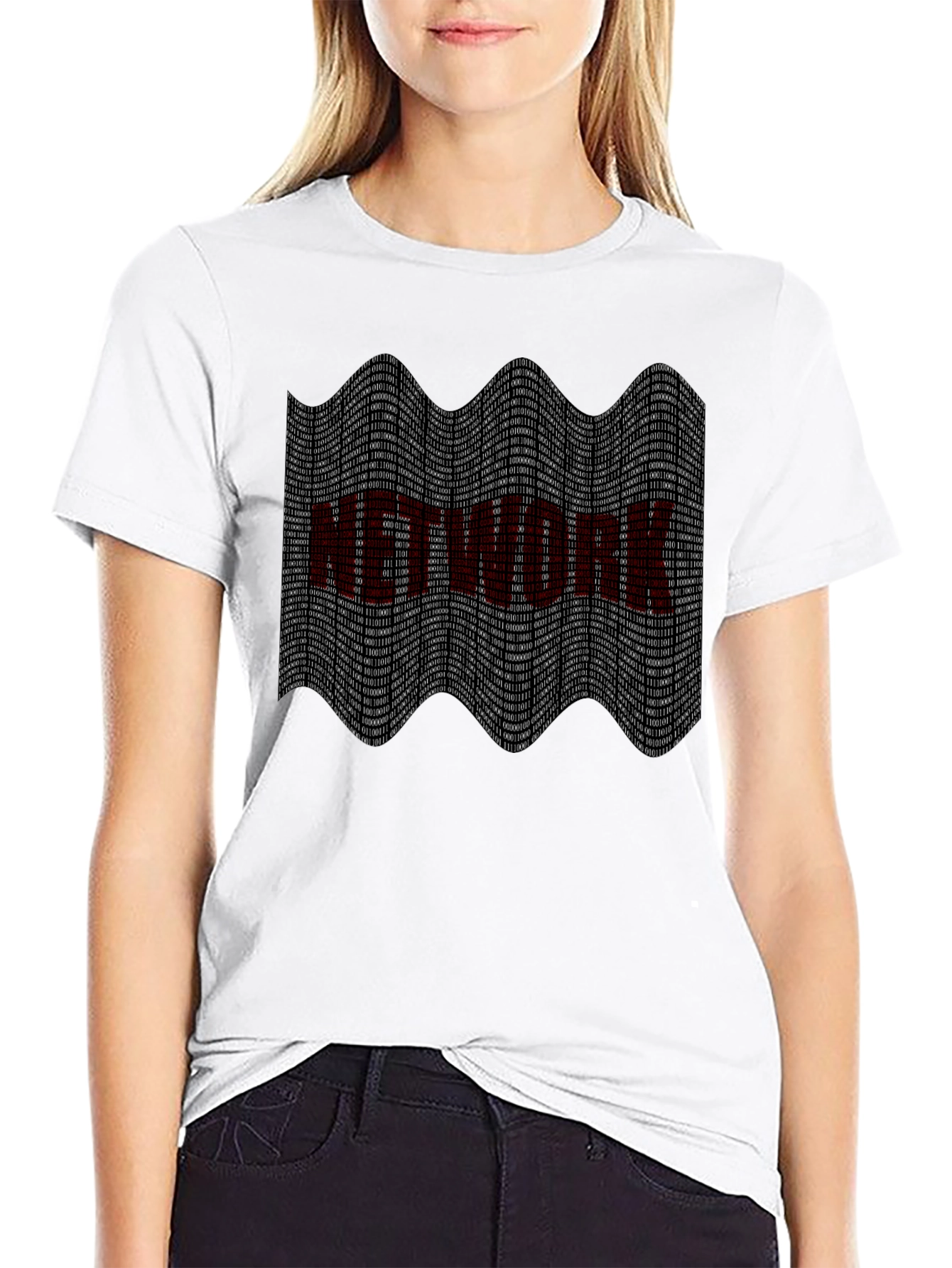 Binary Network T-Shirt - Tech Geek Style
