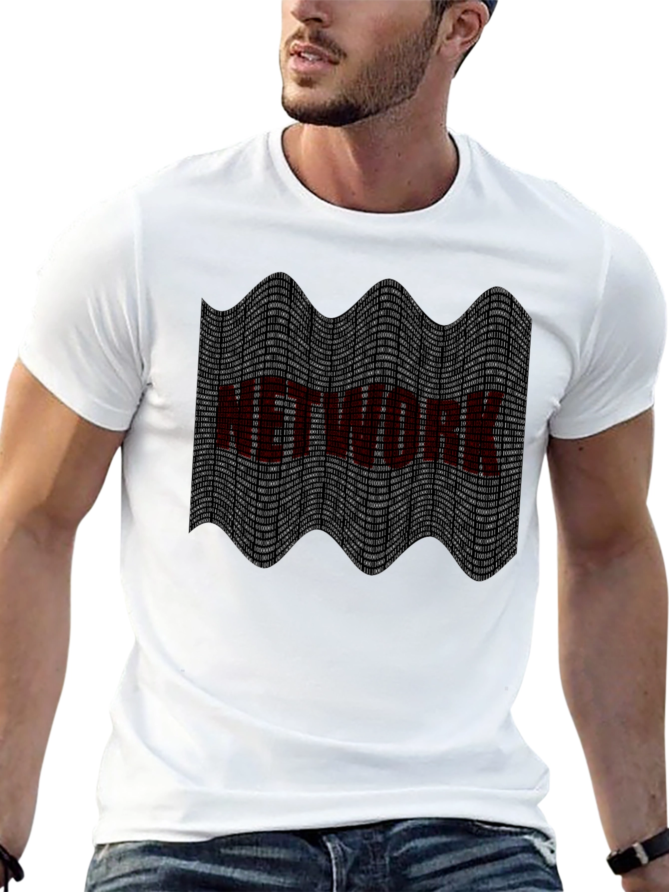 Binary Network T-Shirt - Tech Geek Style