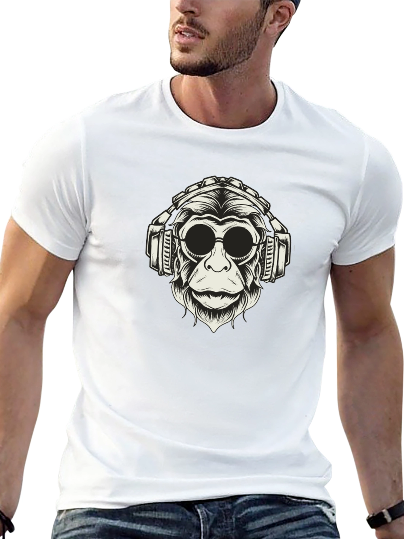 Monkey DJ Graphic T-Shirt - Cool Urban Streetwear