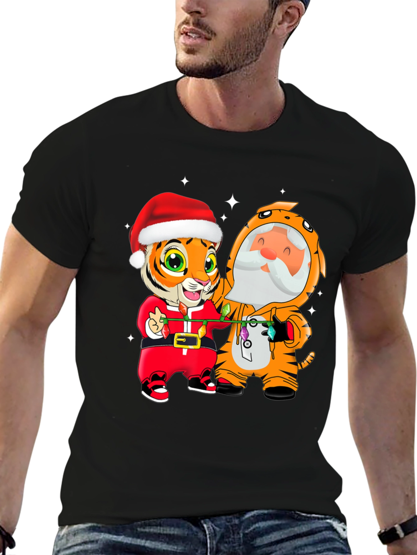 Festive Tiger Graphic Tee