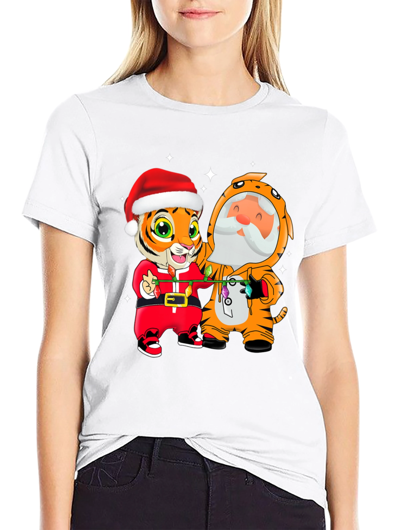 Festive Tiger Graphic Tee