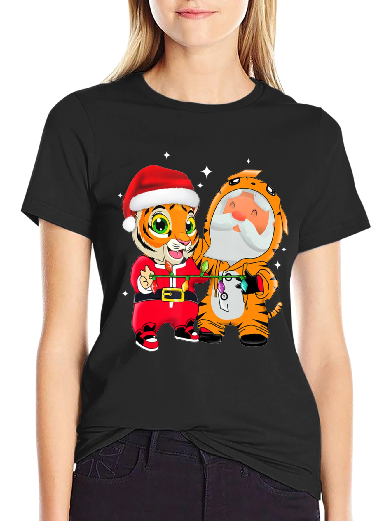 Festive Tiger Graphic Tee