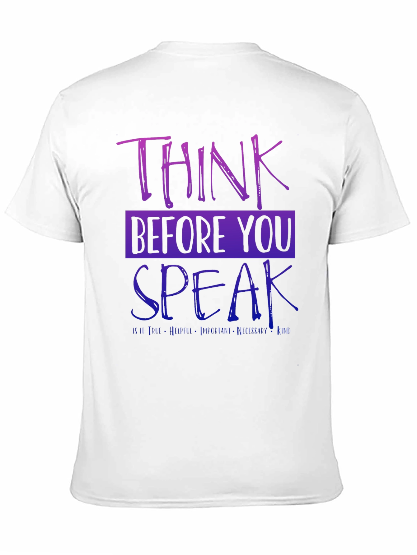 Think Before You Speak Graphic Tee - Black