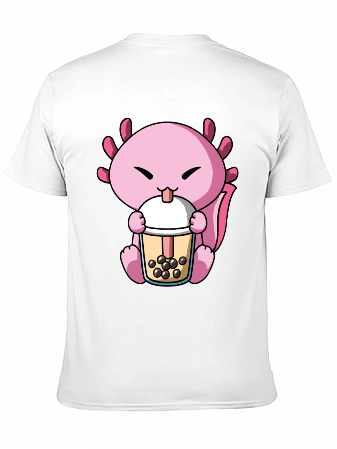 Axolotl Boba Tea Graphic Tee - Cute & Fun