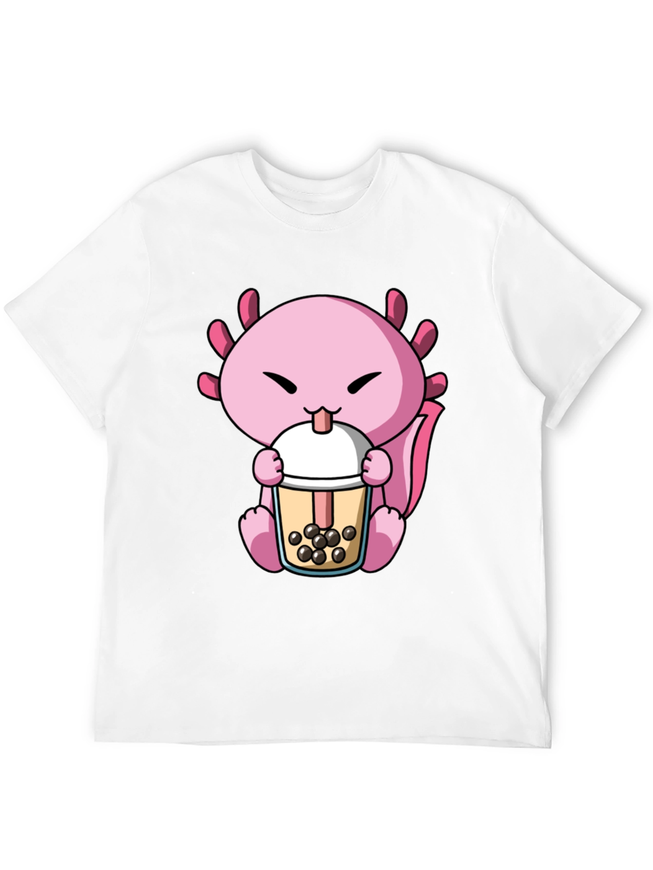 Axolotl Boba Tea Graphic Tee - Cute & Fun