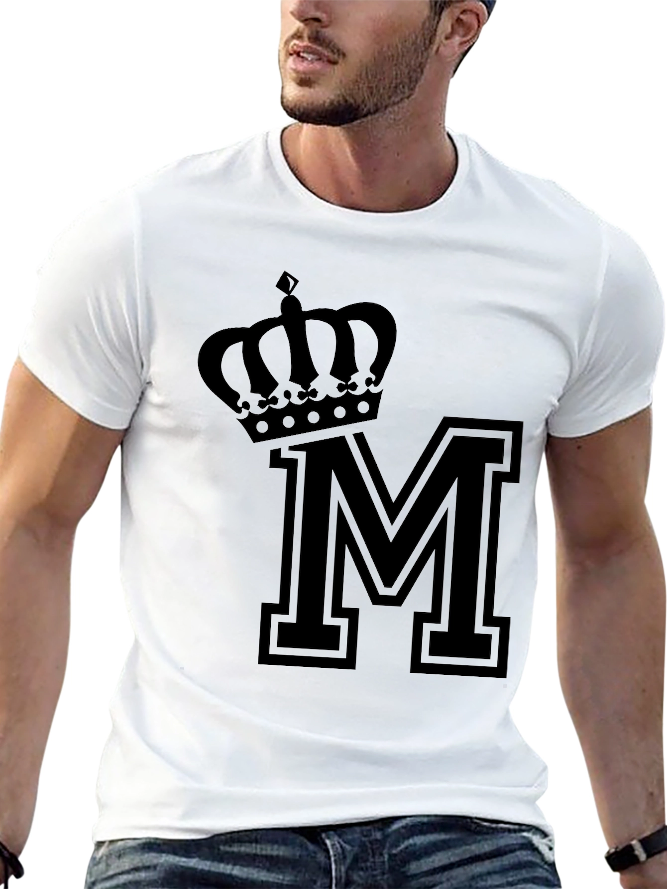 Crown M Black T-Shirt