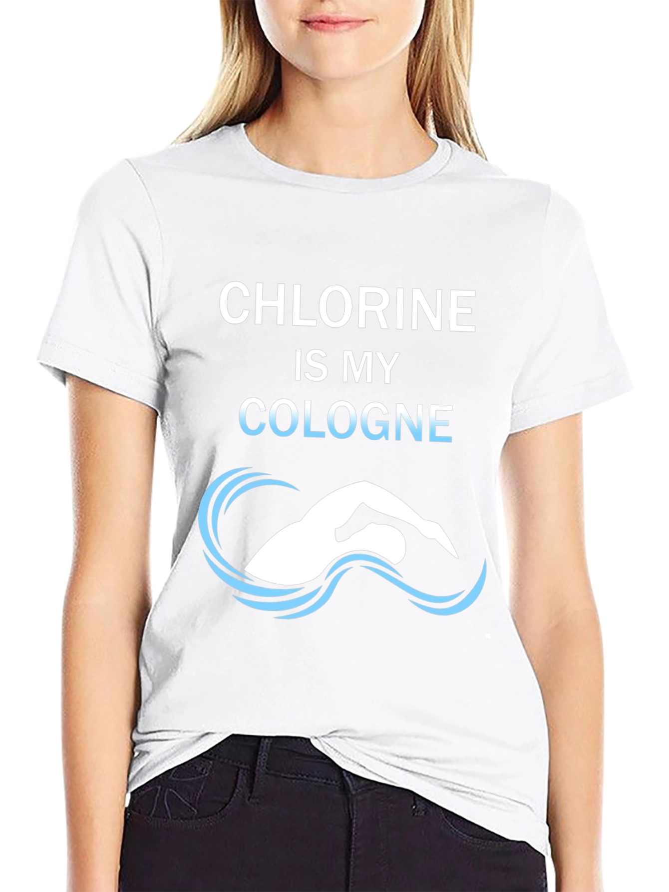 Chlorine Cologne T-Shirt - Swimmers Tee