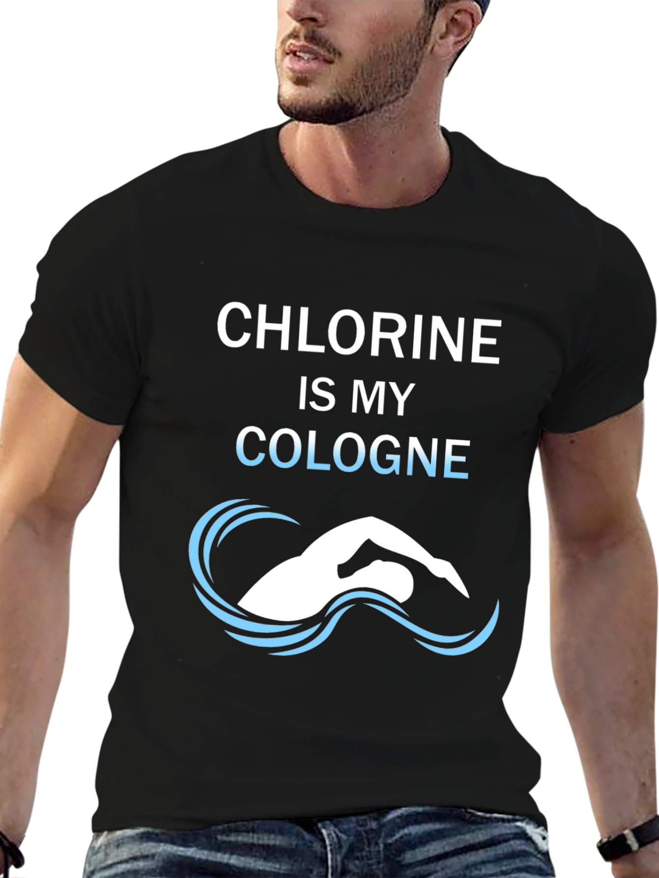 Chlorine Cologne T-Shirt - Swimmers Tee