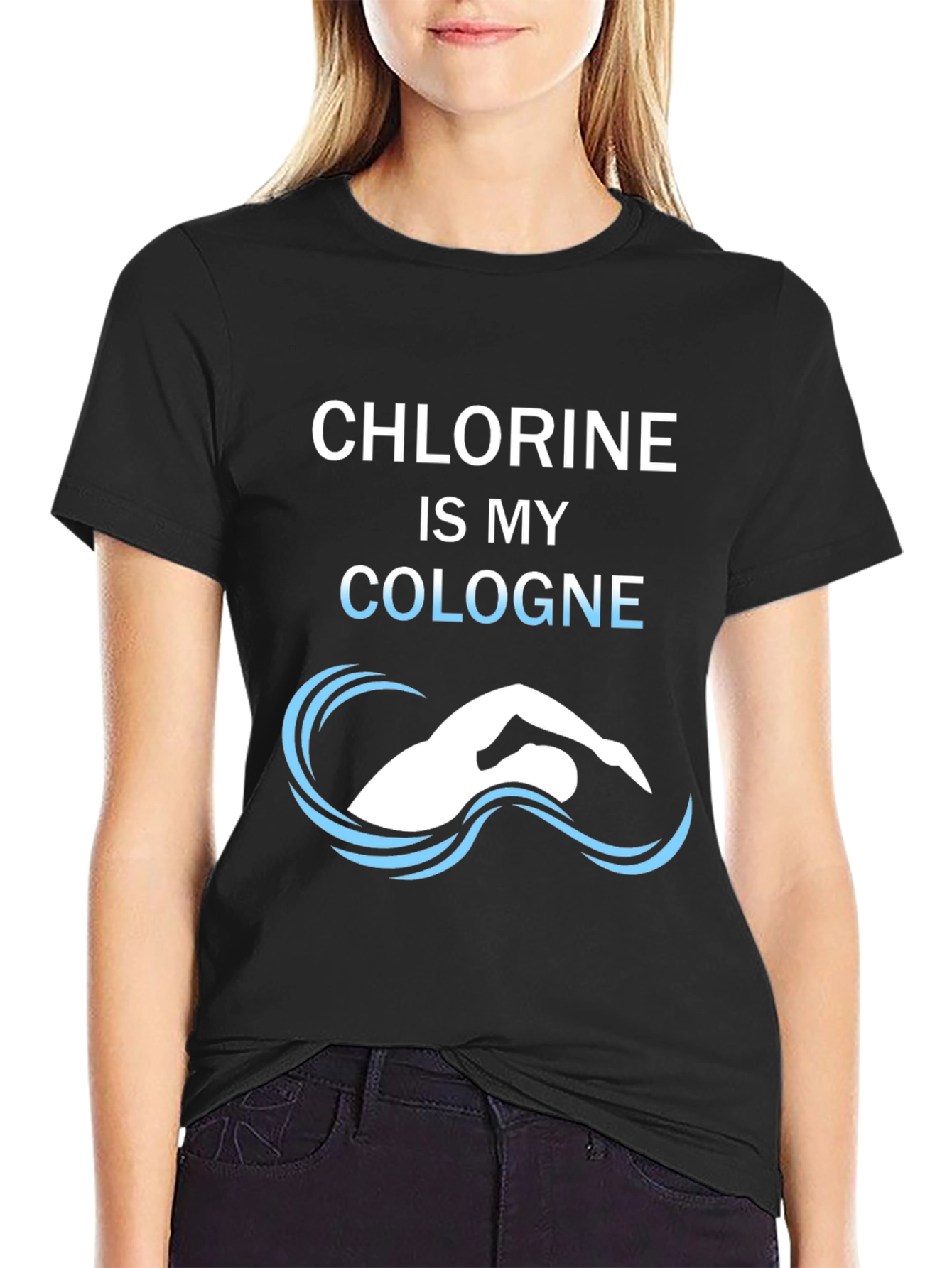 Chlorine Cologne T-Shirt - Swimmers Tee