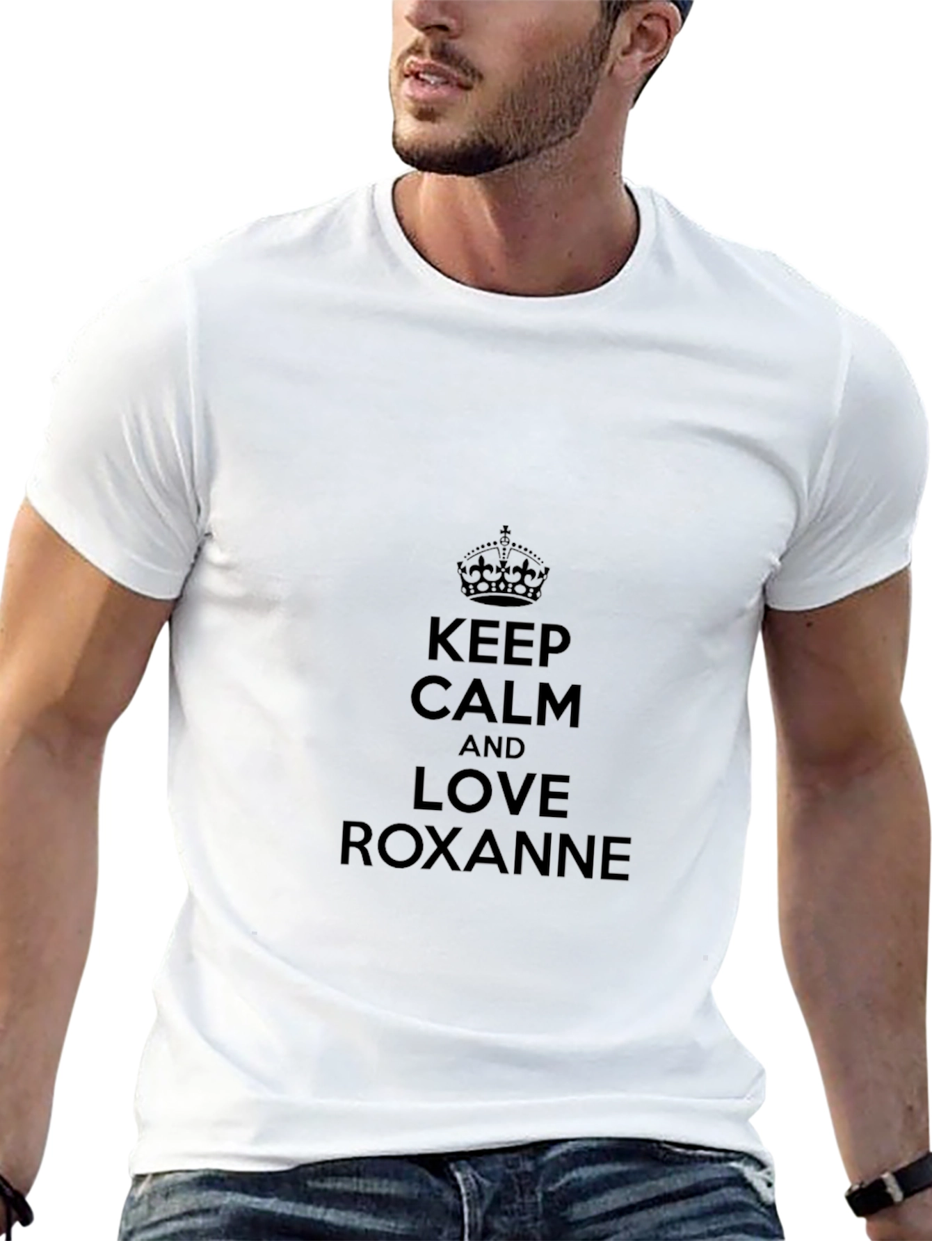 Keep Calm and Love Roxanne Black Tee