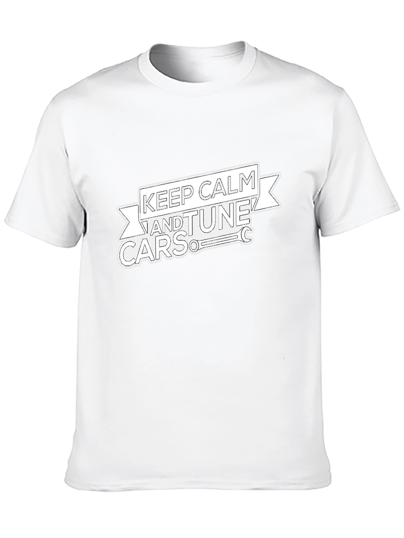 Keep Calm & Tune Cars Black T-Shirt