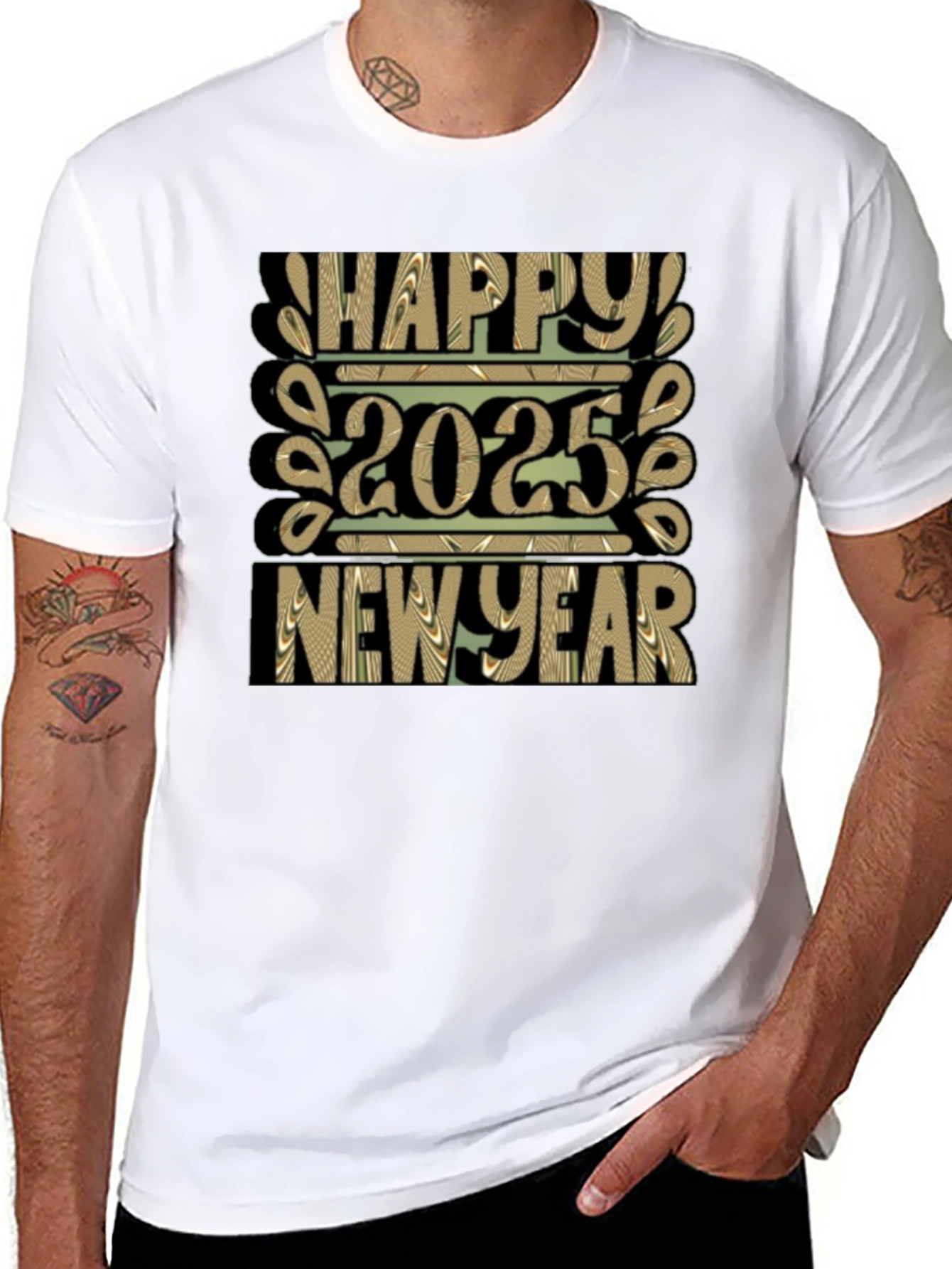Happy 2025 New Year Graphic Tee
