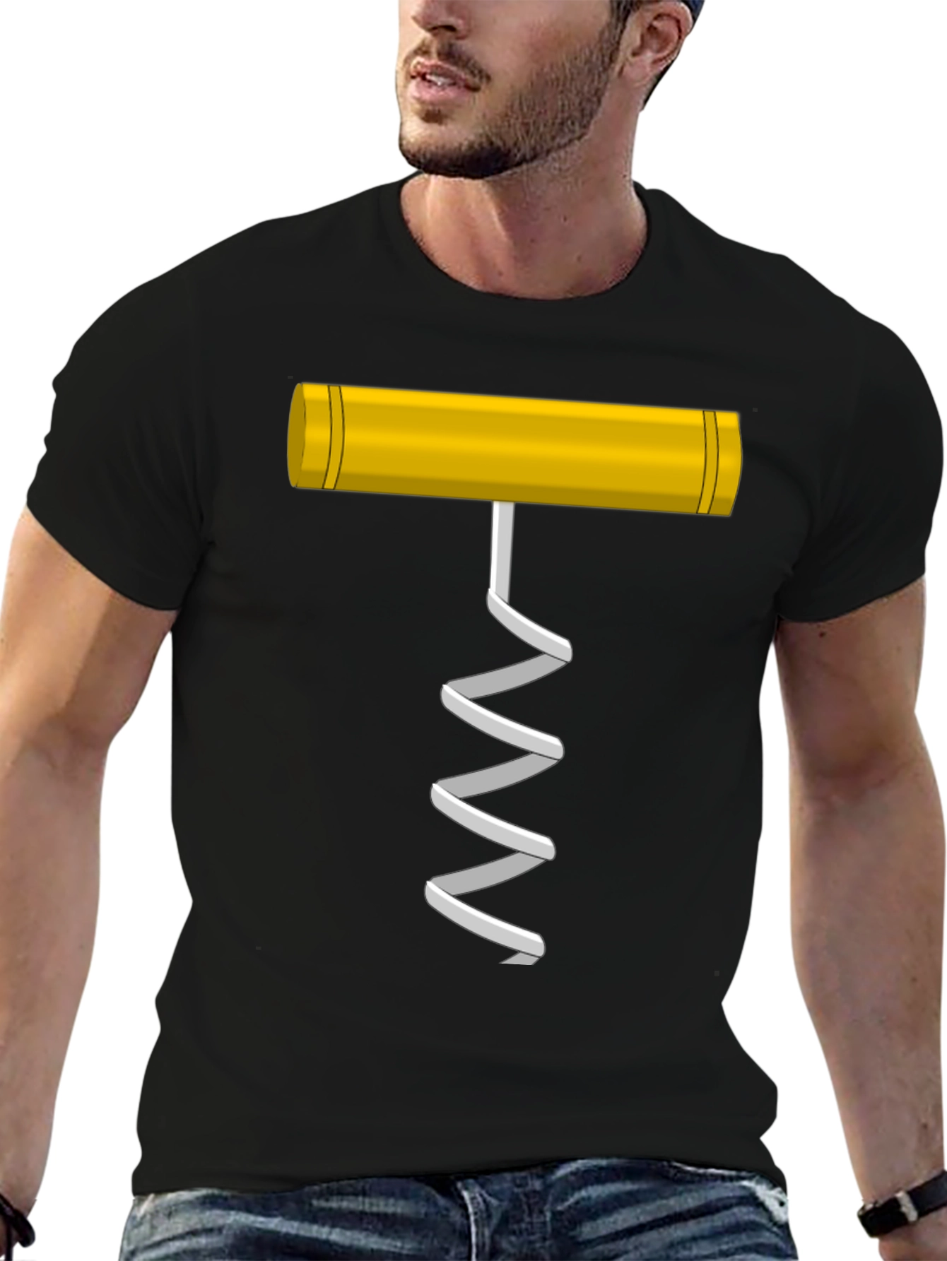 Wine Opener Graphic T-Shirt - Funny Sommelier Tee