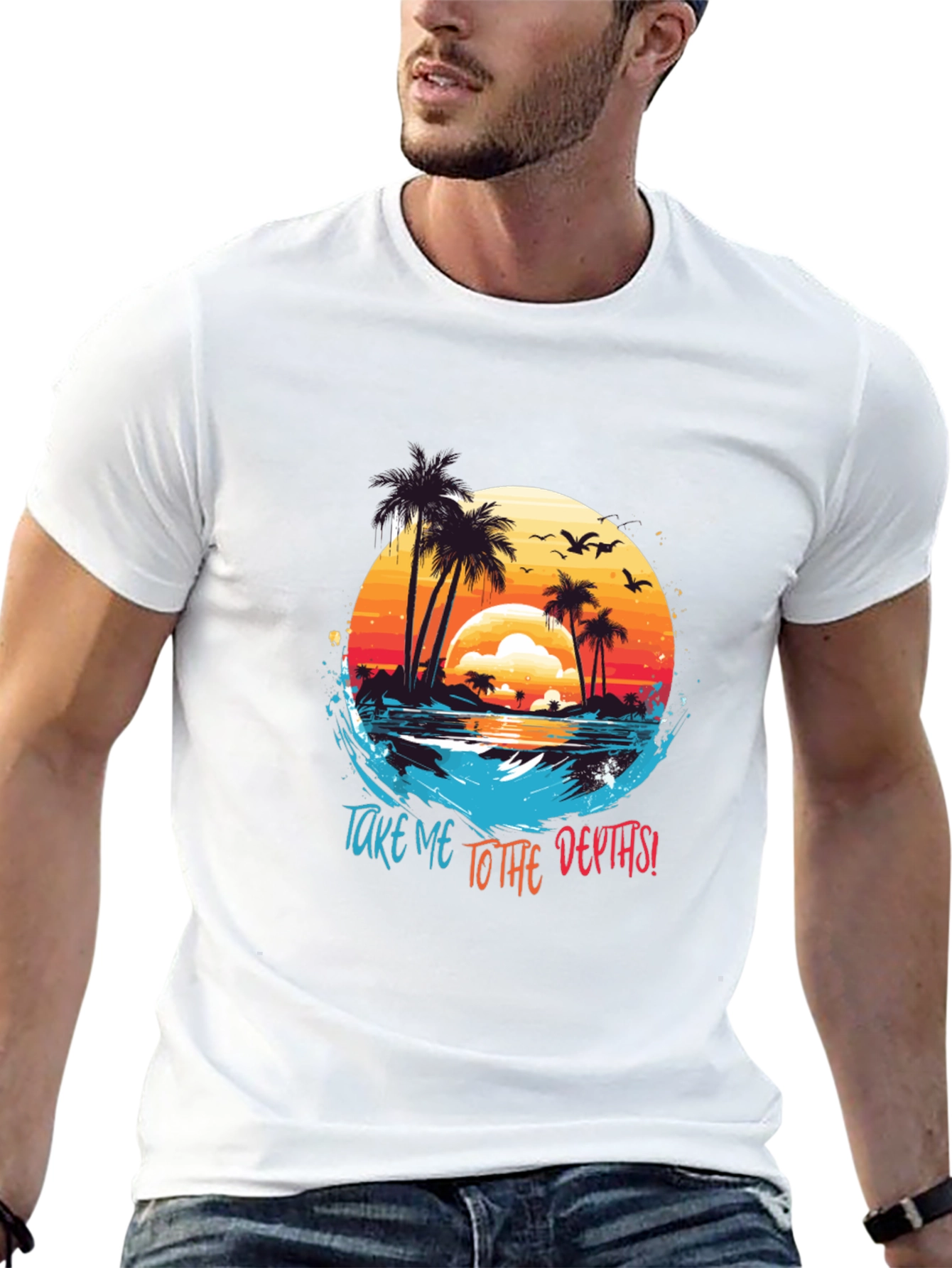 Tropical Island T-Shirt: Take Me To The Depths!